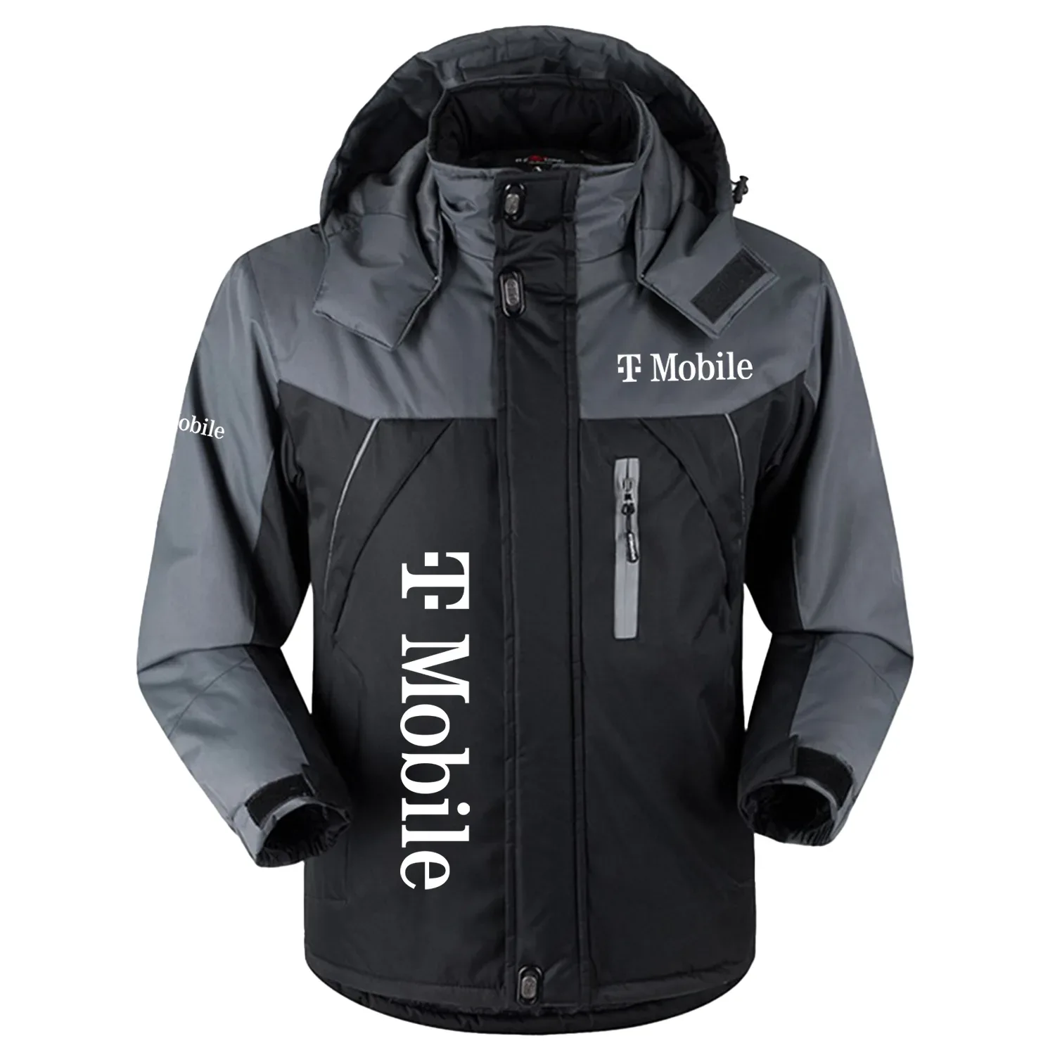 T-Mobile Exclusive Outdoor Charging Suit Plush Waterproof Windproof Jacket Detachable Hood TOTTPCS1012TMZ - T-Mobile Jacket