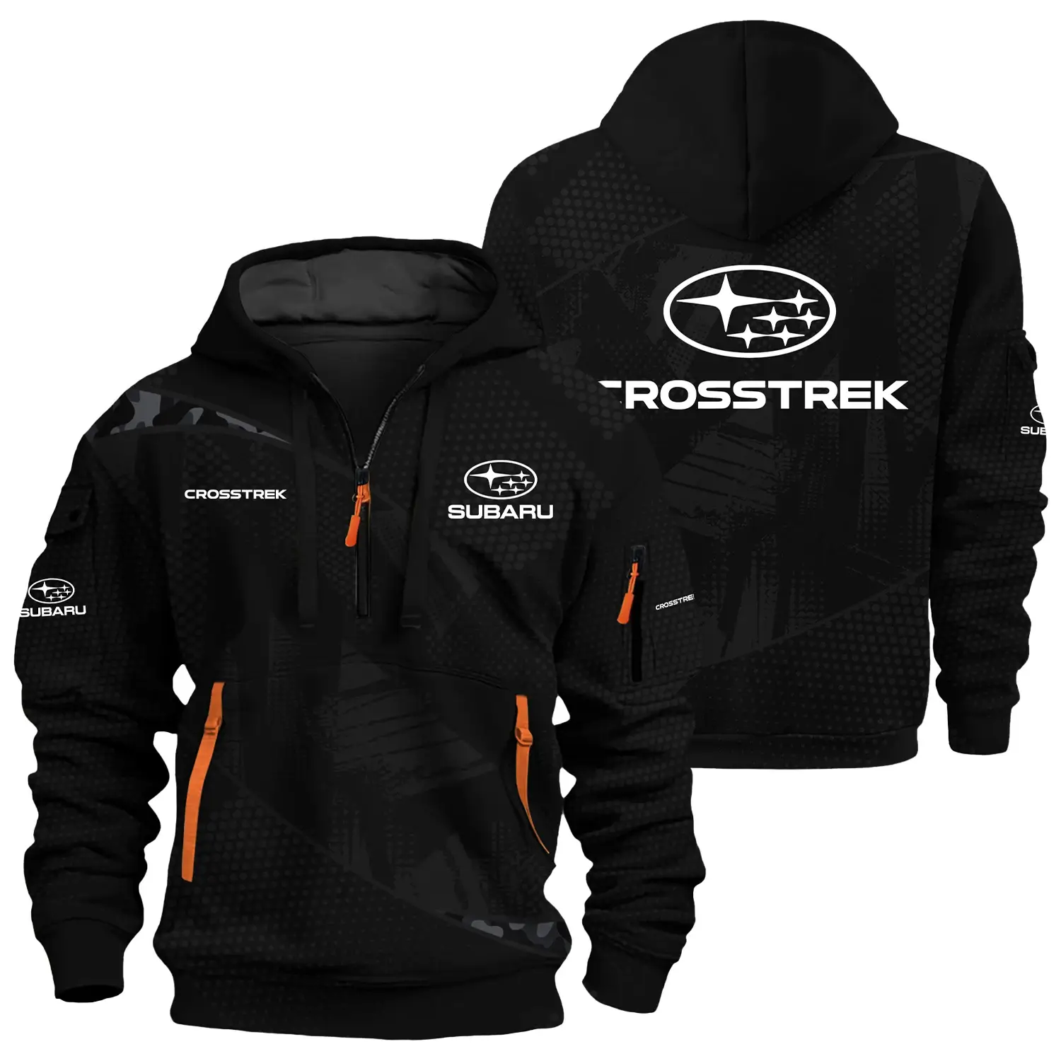 Subaru Crosstrek Exclusive Half Zipper Hoodie CARHHZ110612SCRZ – Subaru Crosstrek Hoodie