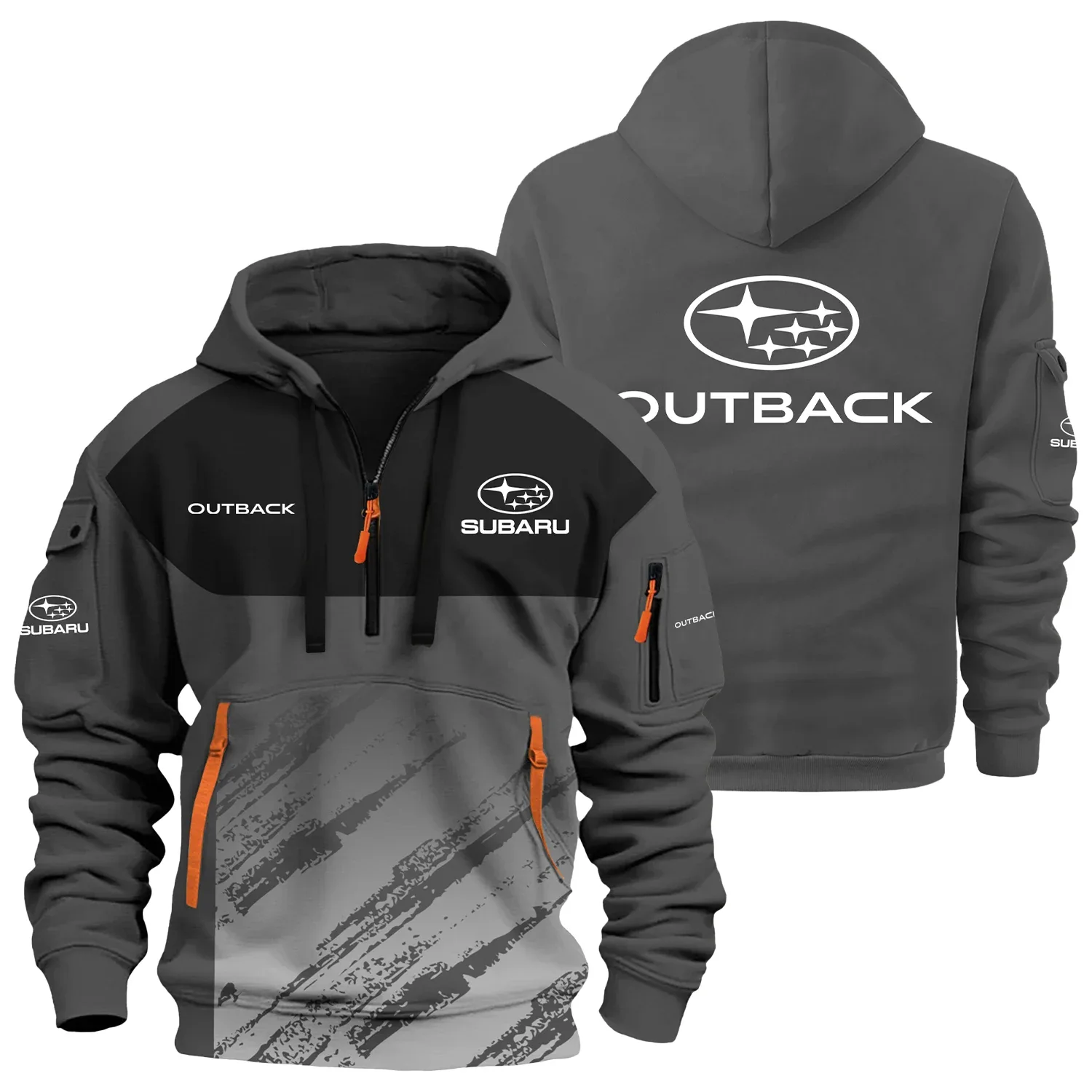 Subaru Outback Wilderness Exclusive Half Zipper Hoodie CARNHHZ110604SOWZ – Subaru Outback Wilderness Hoodie