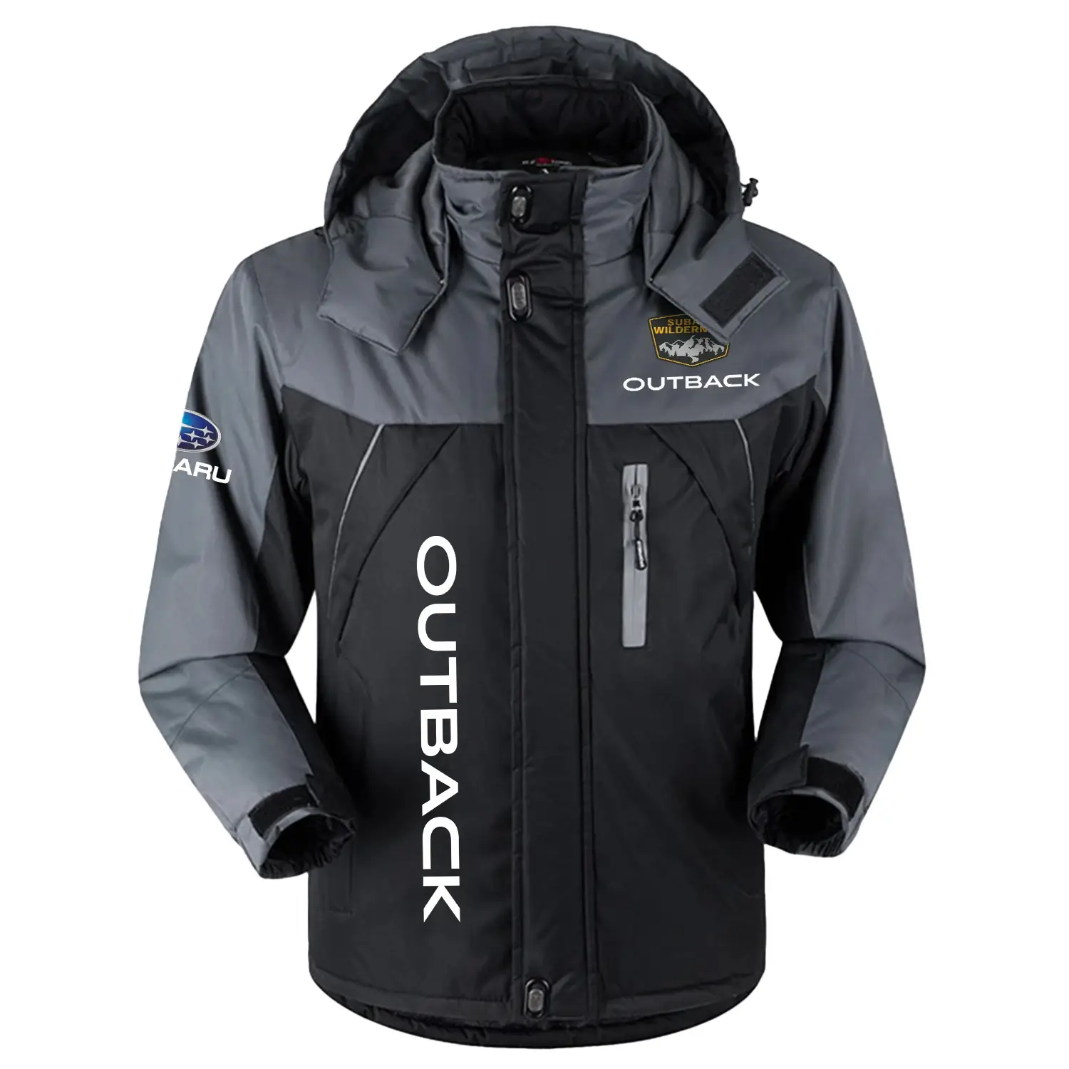 Subaru Outback Exclusive Outdoor Charging Suit Plush Waterproof Windproof Jacket Detachable Hood CARPCS1106SOWZ - Subaru Outback Jacket