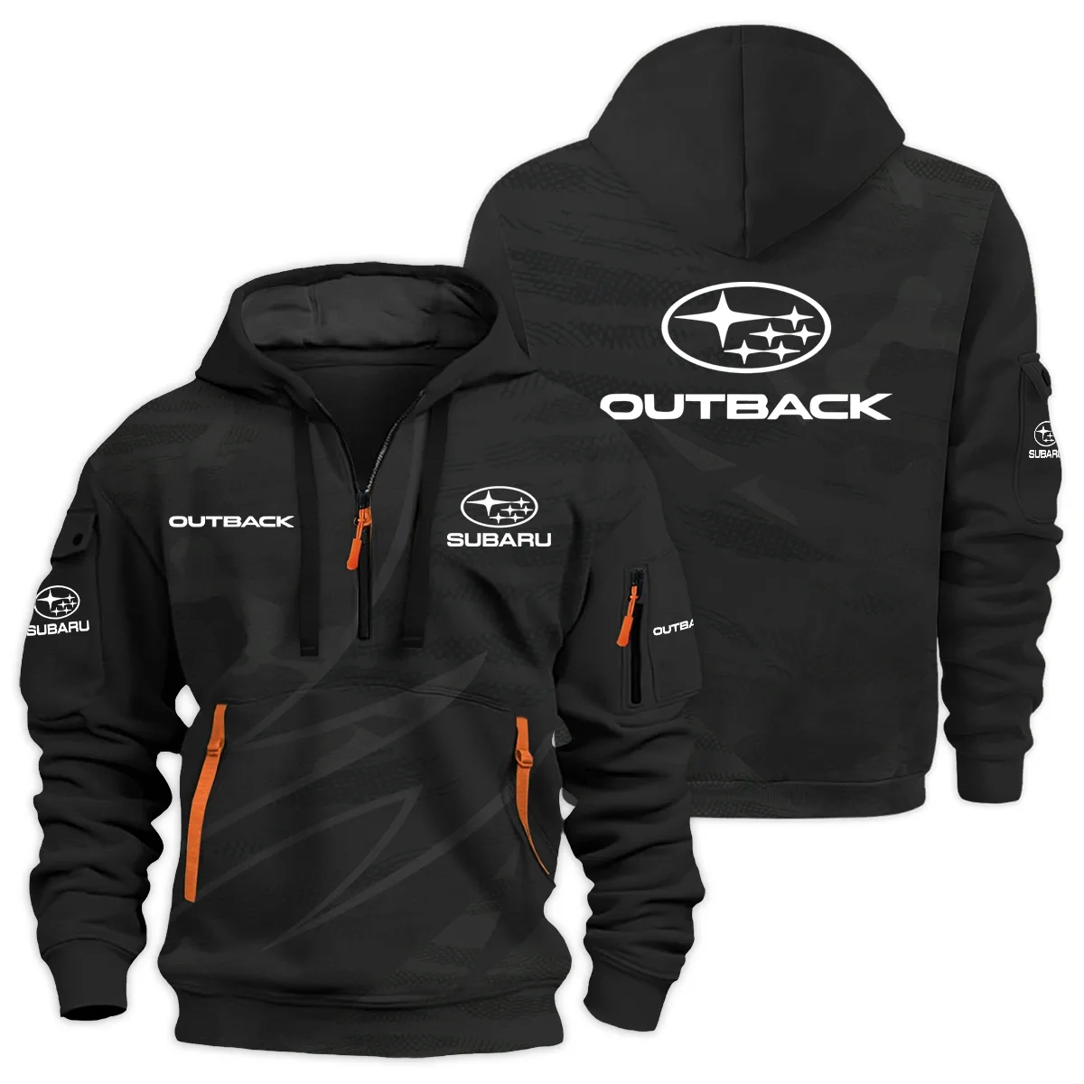 Subaru Outback Wilderness Exclusive Half Zipper Hoodie HTHHZ01SUSOW – Subaru Outback Wilderness Hoodie