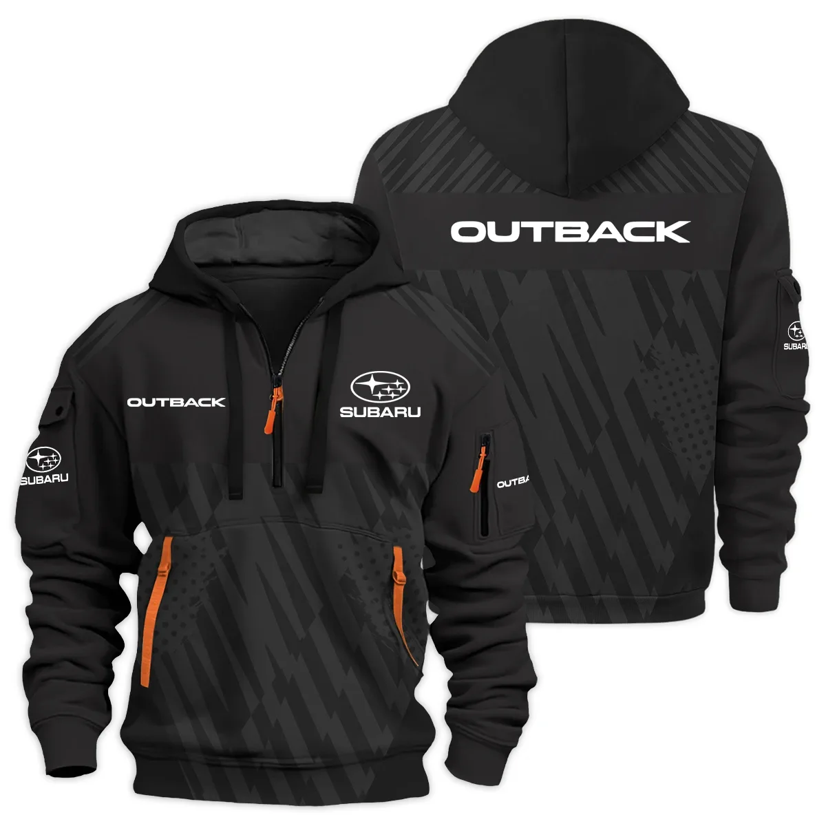 Subaru Outback Wilderness Exclusive Half Zipper Hoodie HTHHZ02SUSOW – Subaru Outback Wilderness Hoodie