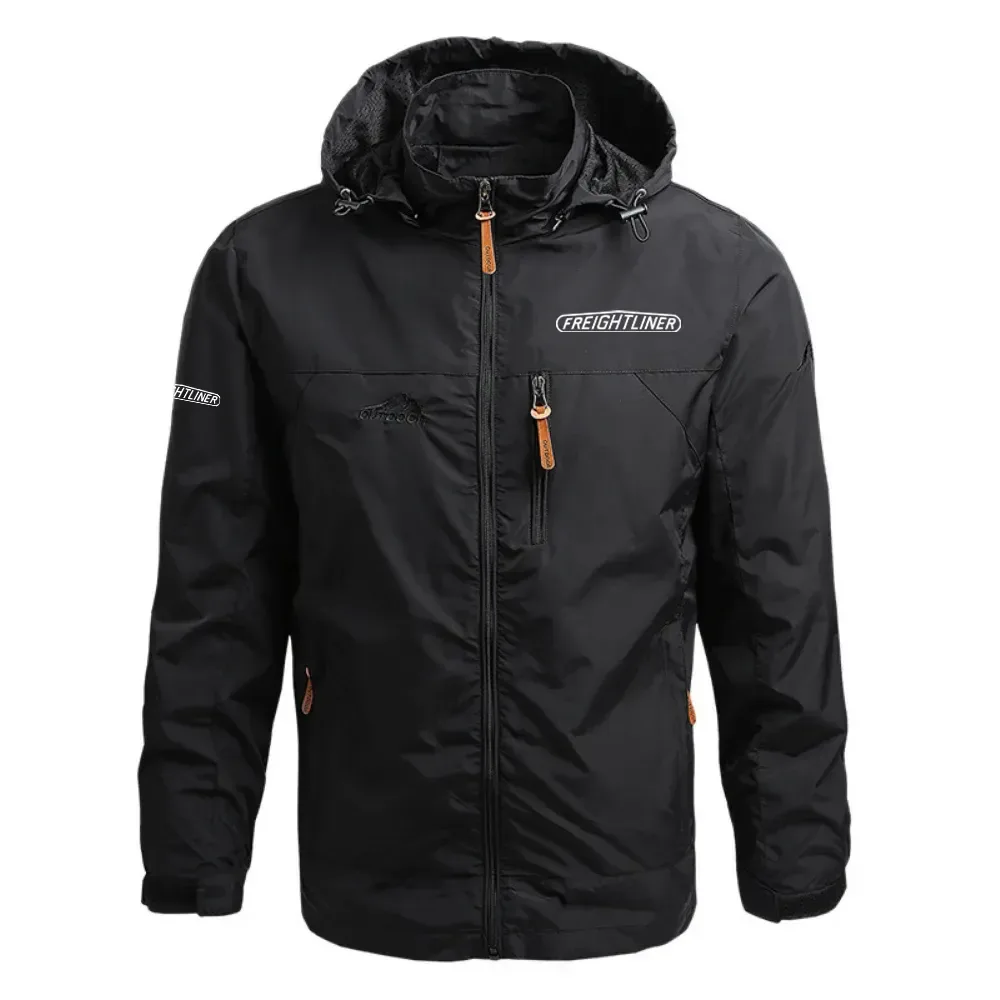 Freightliner Exclusive Waterproof Outdoor Jacket Detachable Hood Windbreaker HTWOJFLZZ - Freightliner Jacket