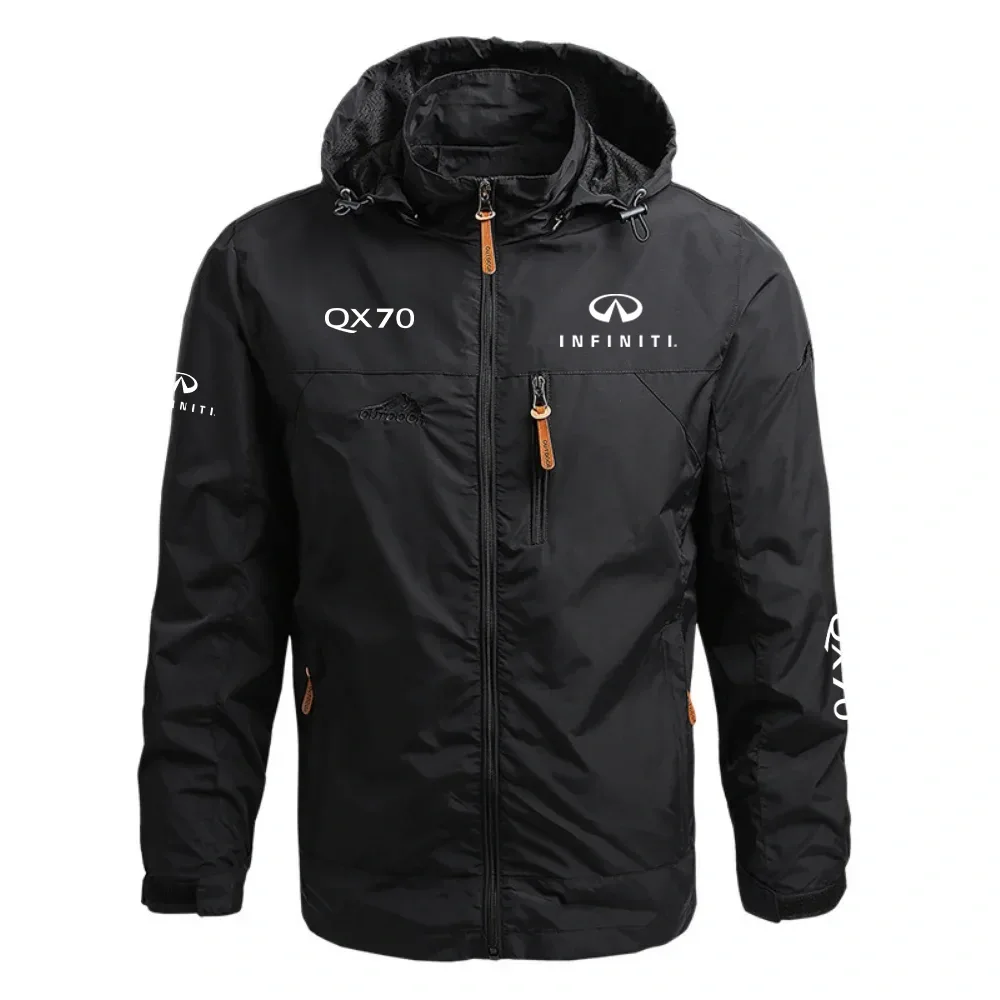 Infiniti QX70 Waterproof Outdoor Jacket Detachable Hood Windbreaker HTWOJINFQX70 - Infiniti Jacket