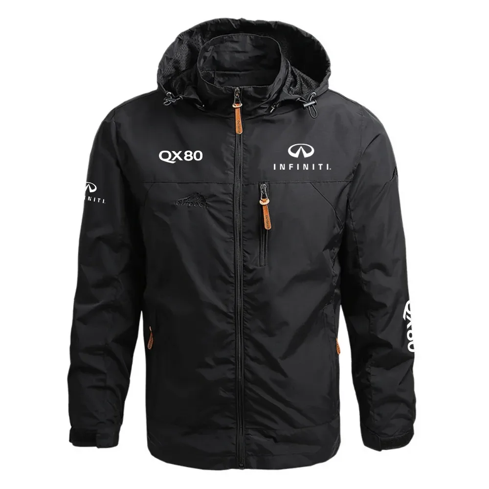 Infiniti QX80 Waterproof Outdoor Jacket Detachable Hood Windbreaker HTWOJINFQX80 - Infiniti Jacket