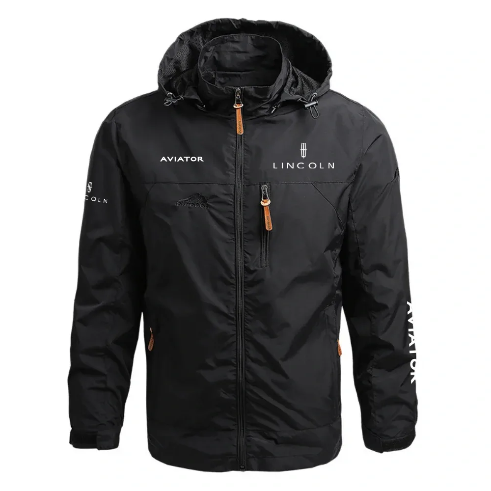 Lincoln Aviator Waterproof Outdoor Jacket Detachable Hood Windbreaker HTWOJLCAVI - Lincoln Jacket