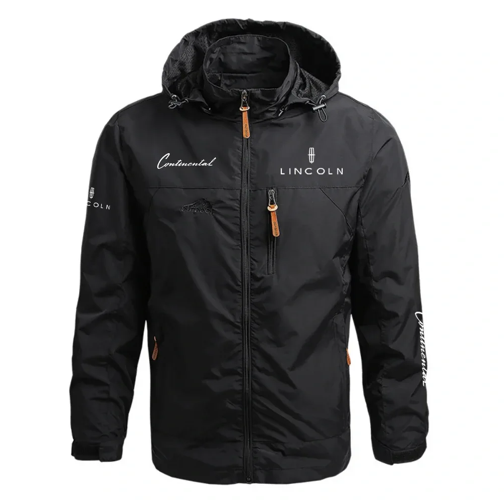 Lincoln Continental Waterproof Outdoor Jacket Detachable Hood Windbreaker HTWOJLCCON - Lincoln Jacket