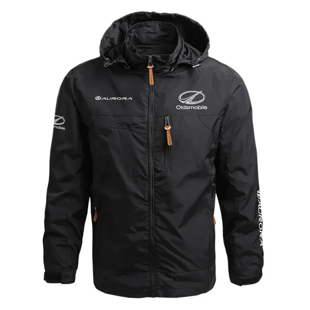 Oldsmobile Aurora Waterproof Outdoor Jacket Detachable Hood Windbreaker HTWOJOSAUR - Oldsmobile Jacket