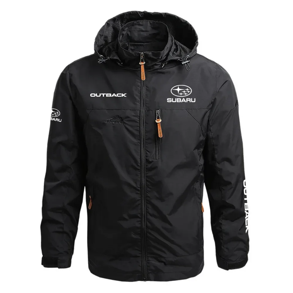 Subaru Outback Waterproof Outdoor Jacket Detachable Hood Windbreaker HTWOJSUOUT - Subaru Jacket