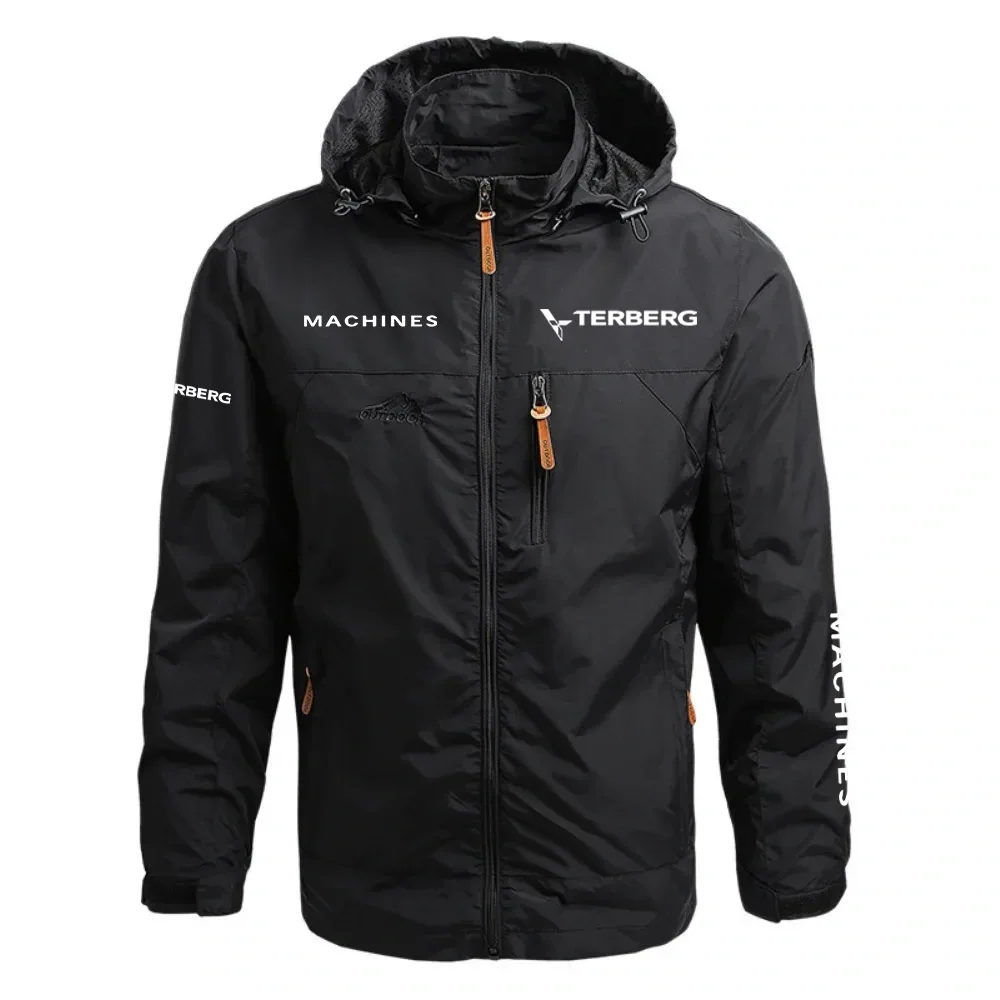Terberg Machines Waterproof Outdoor Jacket Detachable Hood Windbreaker HTWOJTBMAC - Terberg Jacket