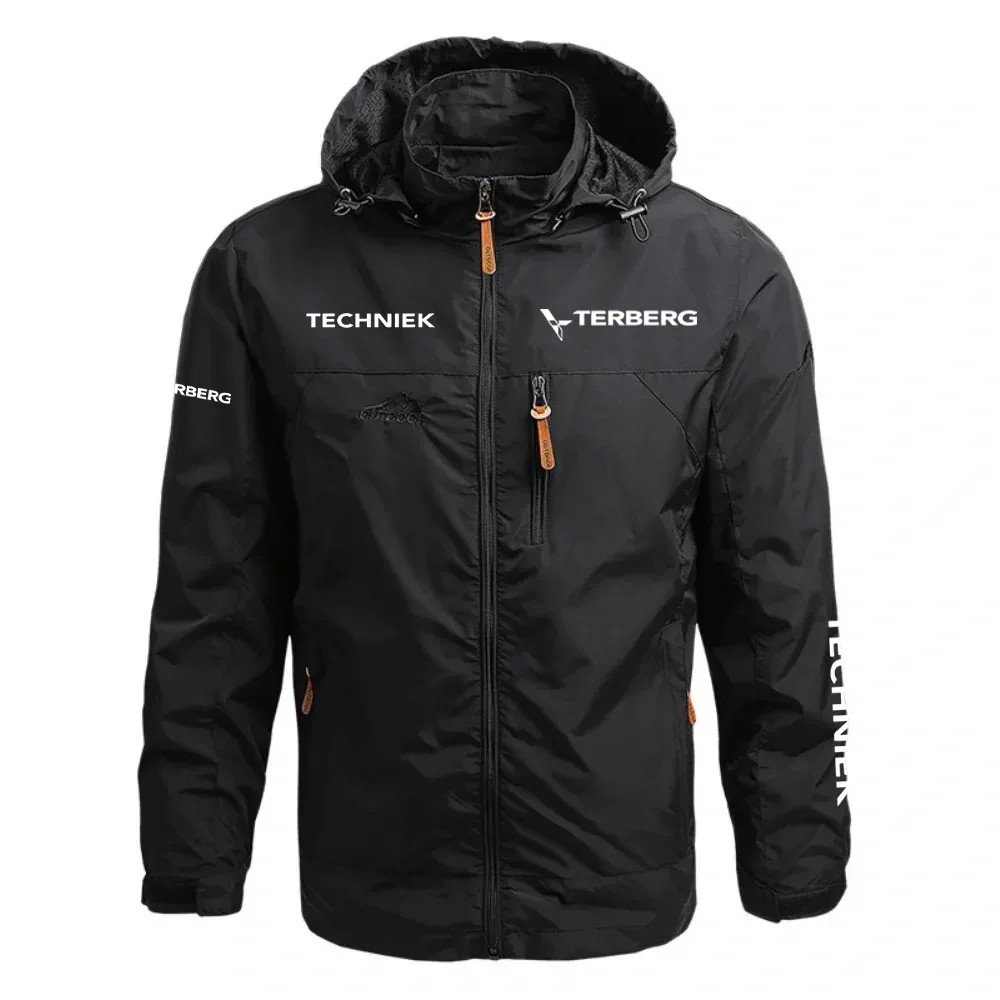 Terberg Techniek Waterproof Outdoor Jacket Detachable Hood Windbreaker HTWOJTBTEC - Terberg Jacket