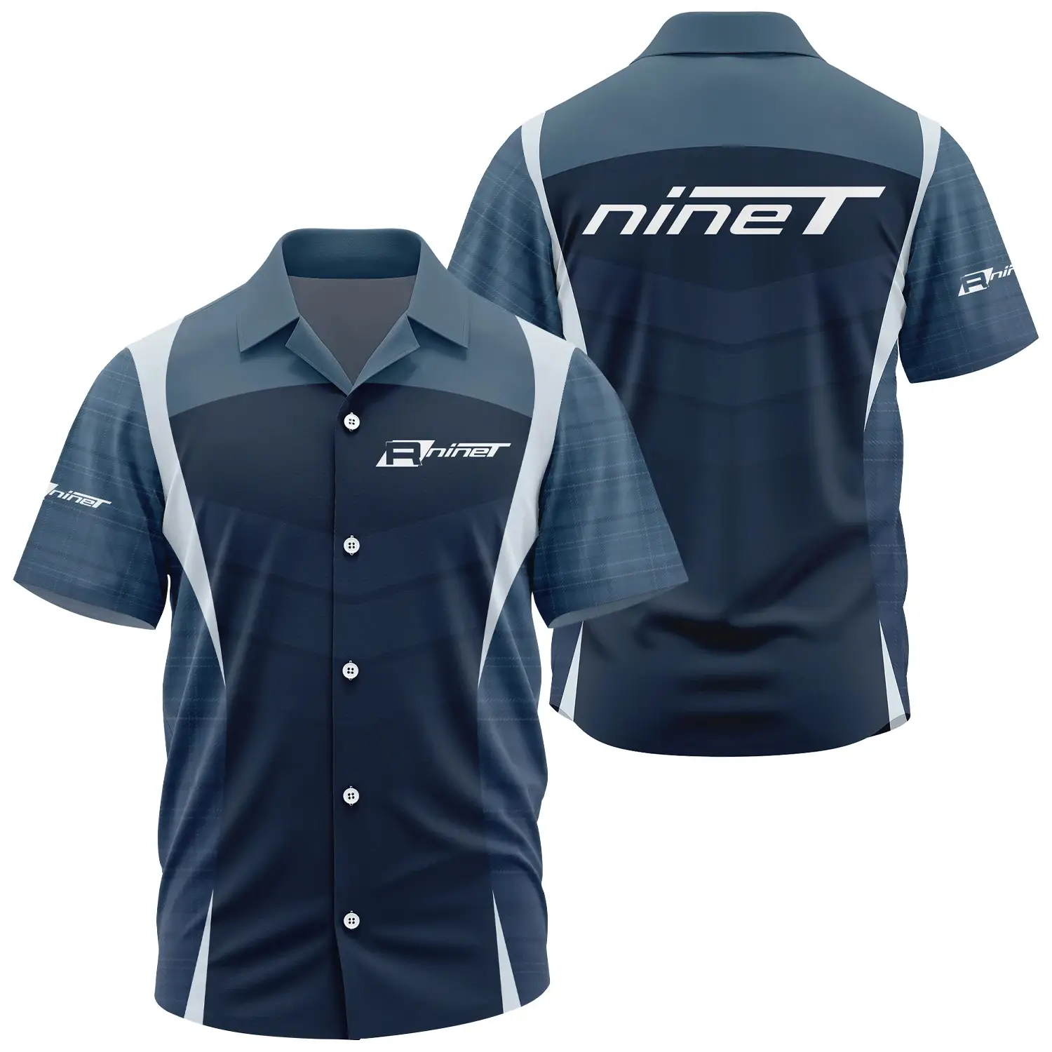 R nineT Exclusive Short Sleeve Camp Collar Shirt OSMTBHWS003RTZ - R nineT Shirt - R nineT Shirt