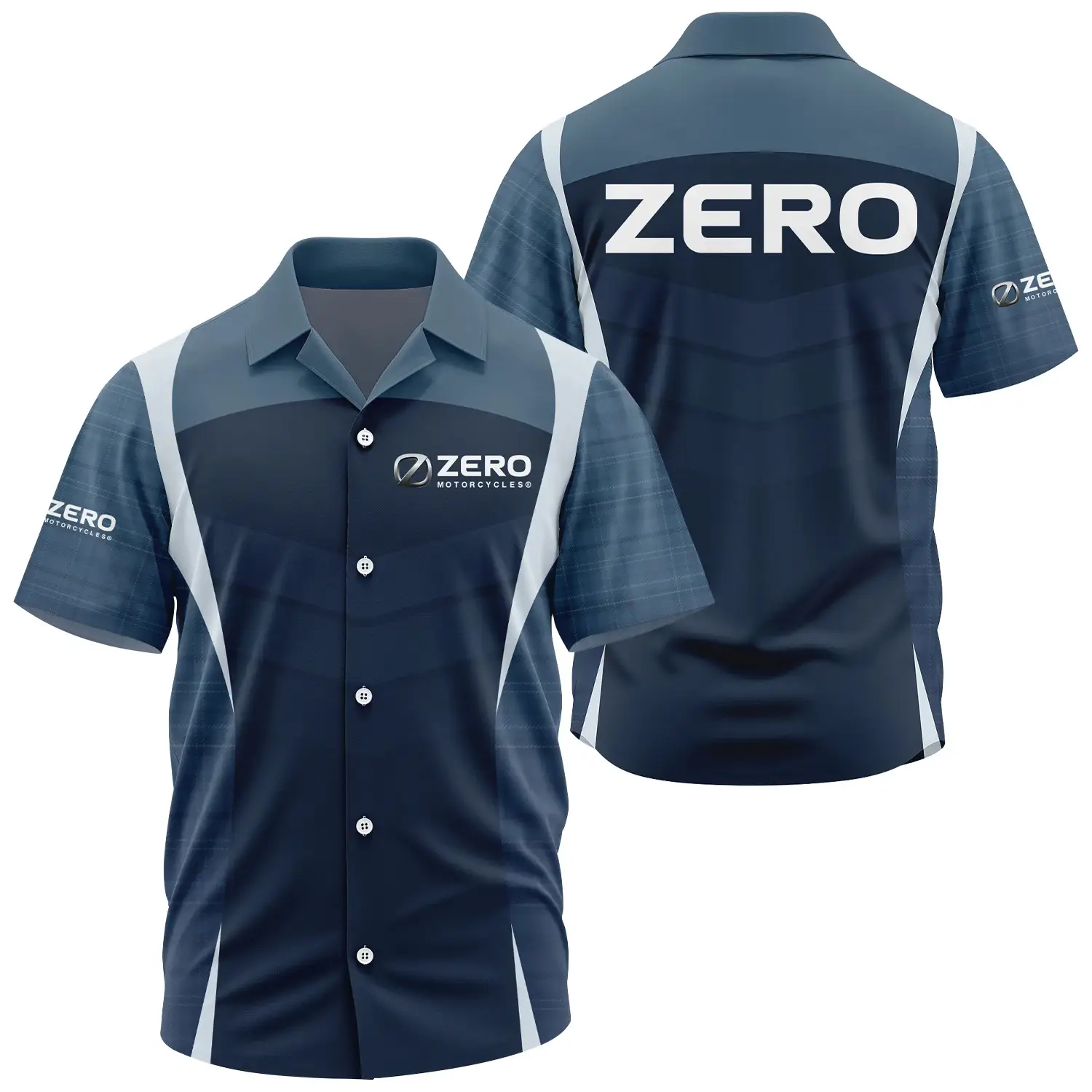 Zero Motorcycles Exclusive Short Sleeve Camp Collar Shirt OSMTBHWS003ZMZ - Zero Motorcycles Shirt - Zero Motorcycles Shirt