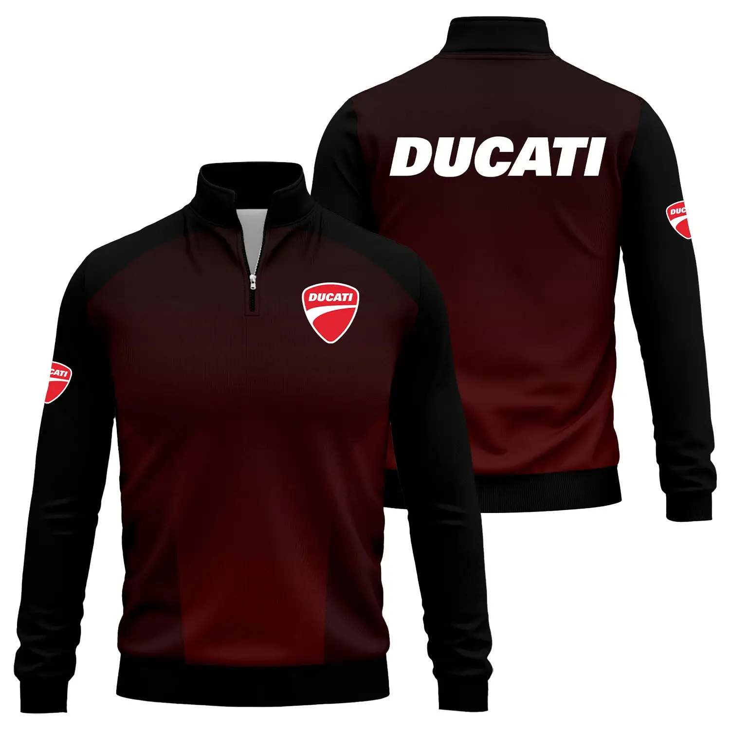 Ducati Exclusive Quarter-Zip Sweatshirt OSMTBQTZ002DCZ - Ducati Sweatshirt - Ducati Sweatshirt