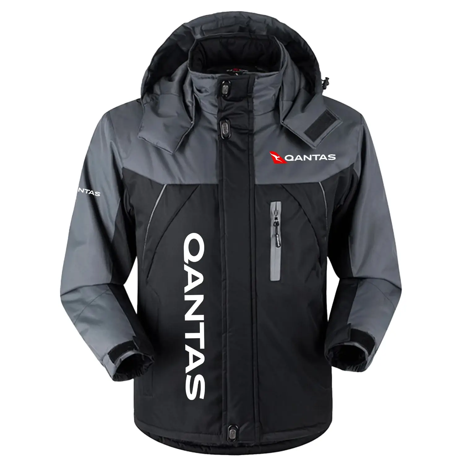 Qantas Exclusive Outdoor Charging Suit Plush Waterproof Windproof Jacket Detachable Hood OUASPCS2705QTZ – Qantas Jacket