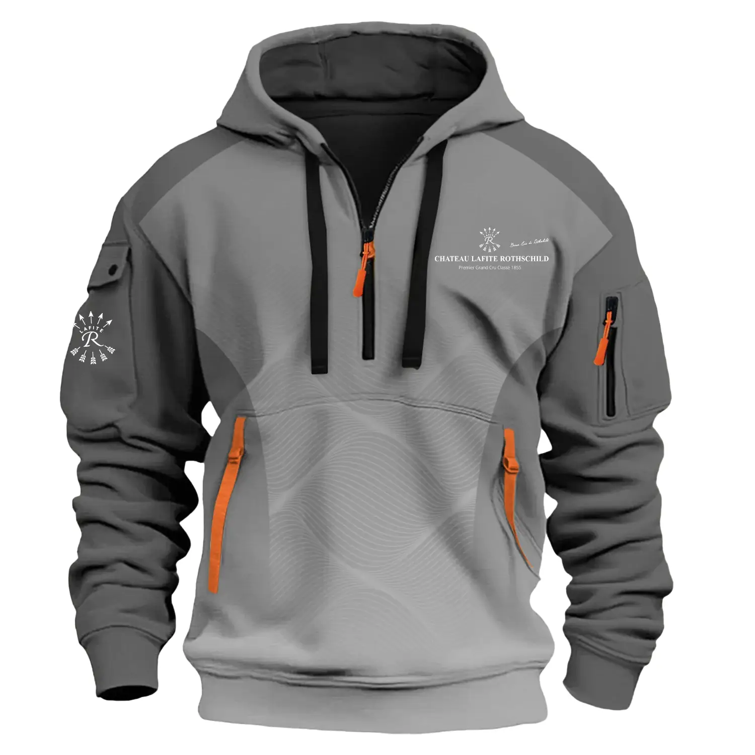 Château Lafite Rothschild Exclusive Half Zipper Hoodie OUEU3DHHZ005CRZ – Château Lafite Rothschild Hoodie
