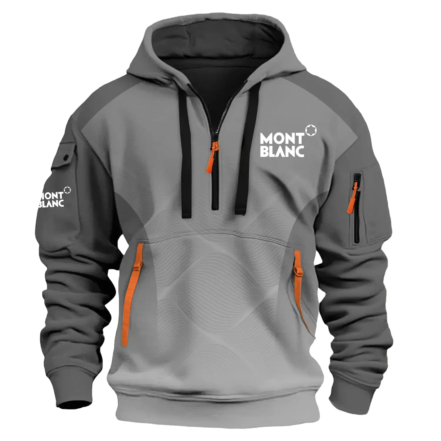 Montblanc Exclusive Half Zipper Hoodie OUEU3DHHZ005MBZ – Montblanc Hoodie
