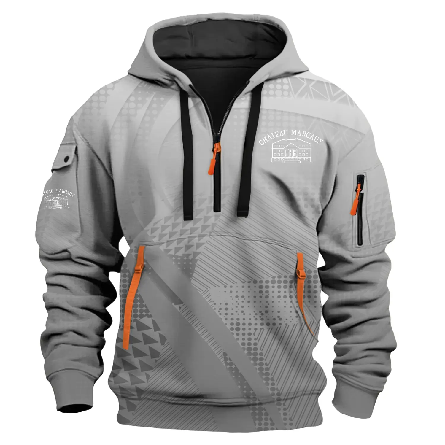 Château Margaux Exclusive Half Zipper Hoodie OUEUHDZ007CMZ – Château Margaux Hoodie