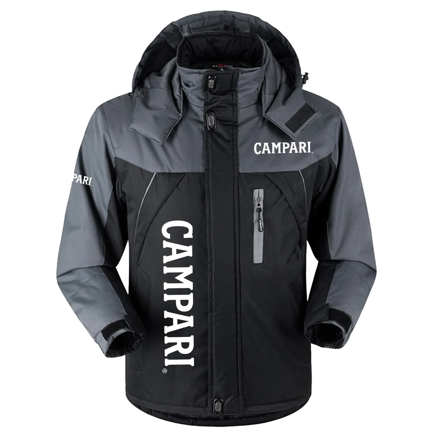 Campari Exclusive Outdoor Charging Suit Plush Waterproof Windproof Jacket Detachable Hood OUEUPCS2705CPZ – Campari Jacket