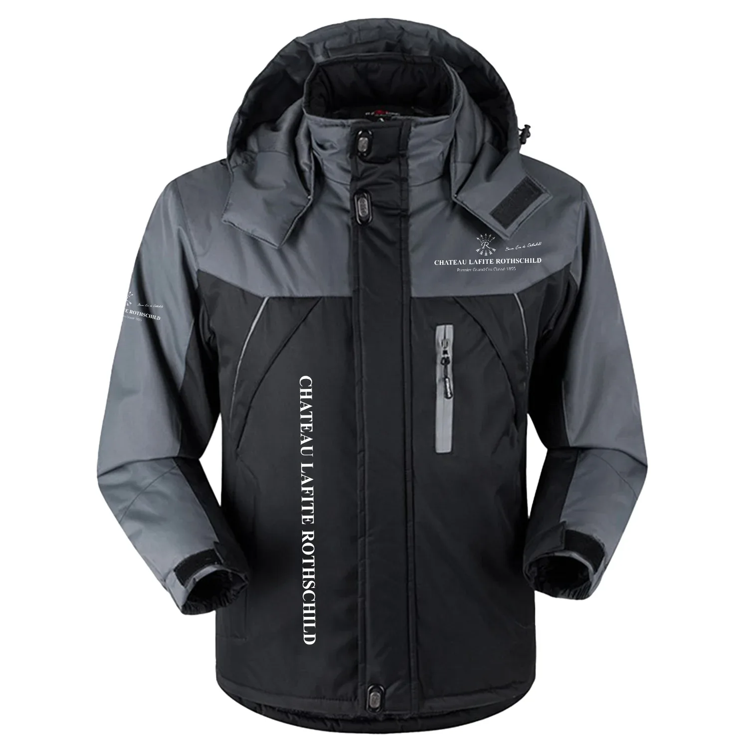 Château Lafite Rothschild Exclusive Outdoor Charging Suit Plush Waterproof Windproof Jacket Detachable Hood OUEUPCS2705CRZ – Château Lafite Rothschild Jacket