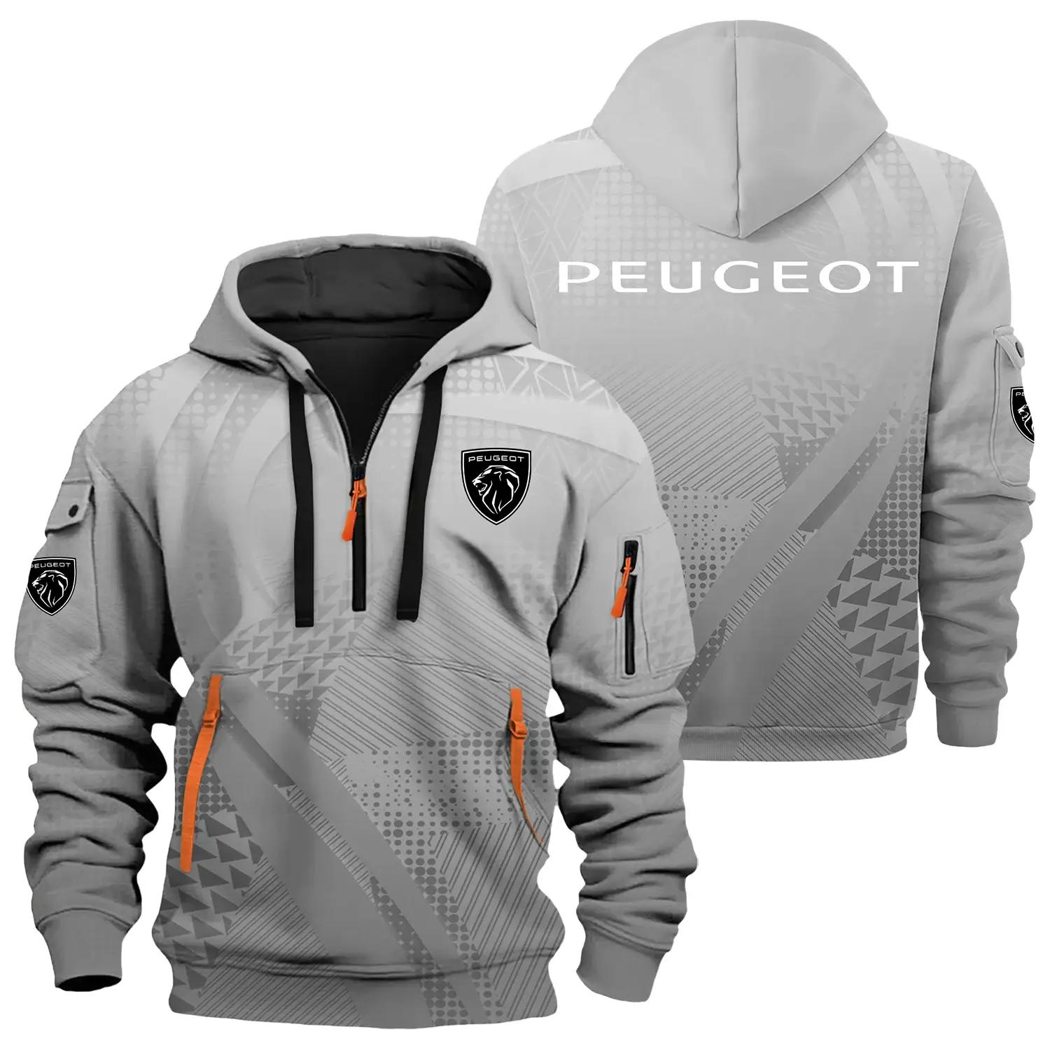 Peugeot Exclusive Half Zipper Hoodie OUFA3DHHZ007PGTZ – Peugeot Hoodie