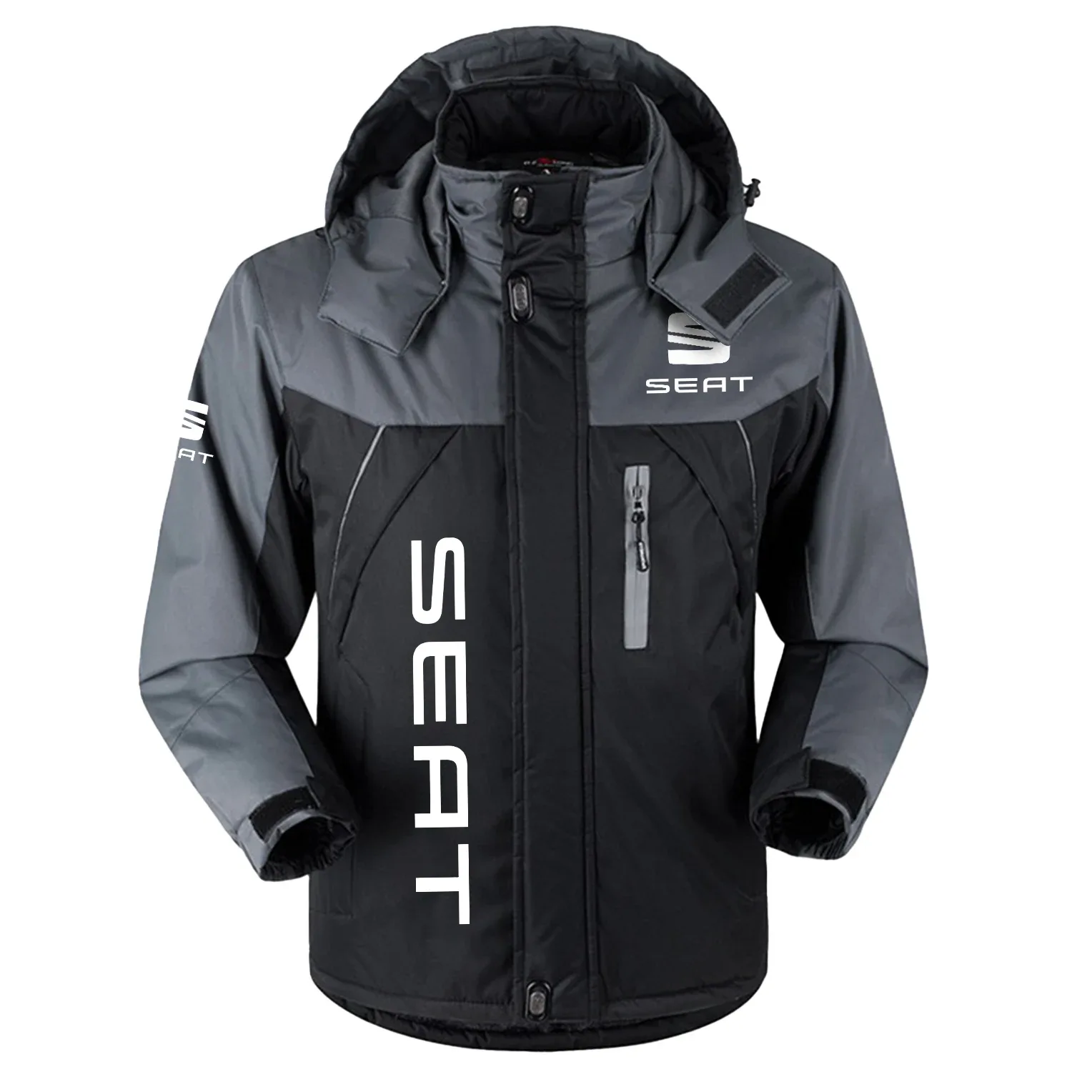 SEAT Cars Exclusive Outdoor Charging Suit Plush Waterproof Windproof Jacket Detachable Hood OUFAPCS2905SETZ – SEAT Cars Jacket