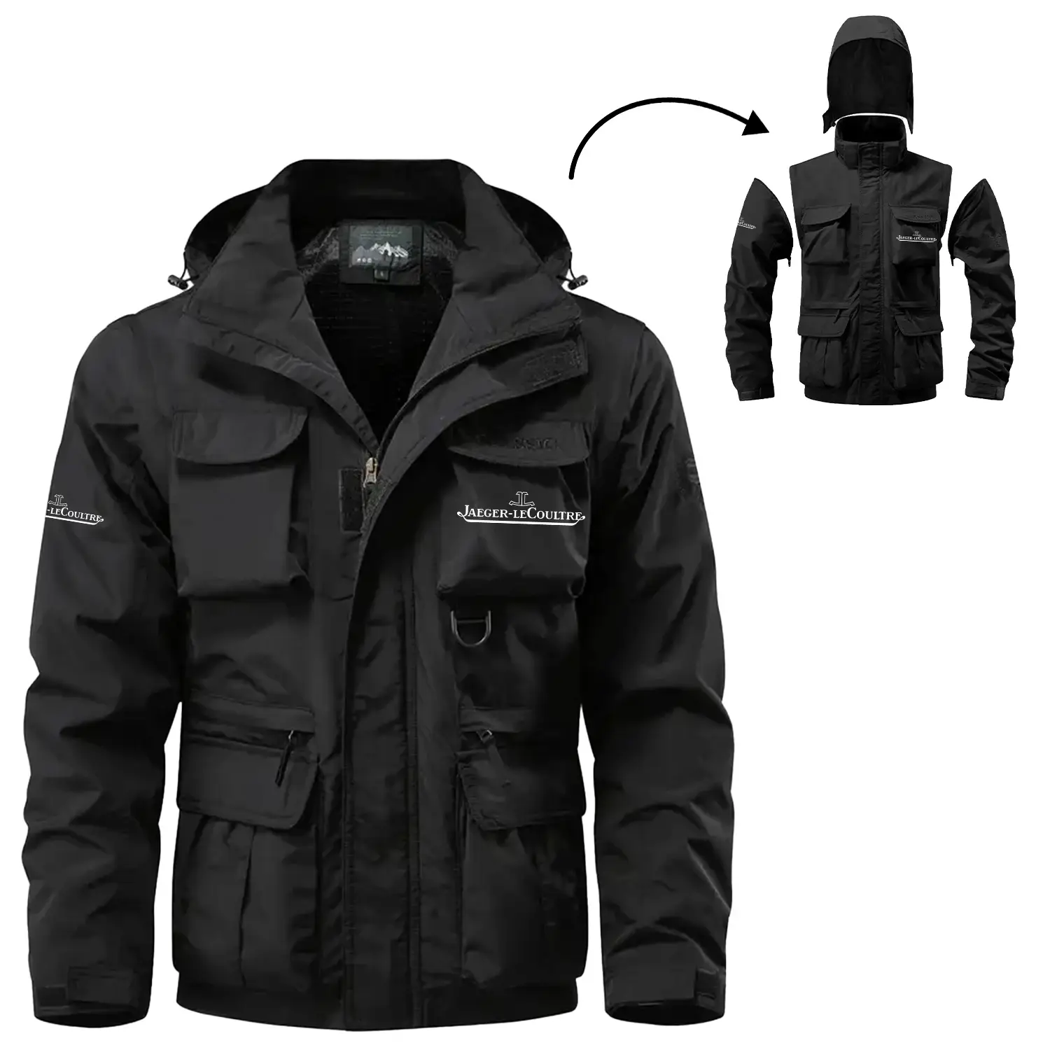 Jaeger-LeCoultre Exclusive Waterproof Multi Pocket Jacket Detachable Hood and Sleeves OUWCMPJ0805JLZ – Jaeger-LeCoultre Jacket