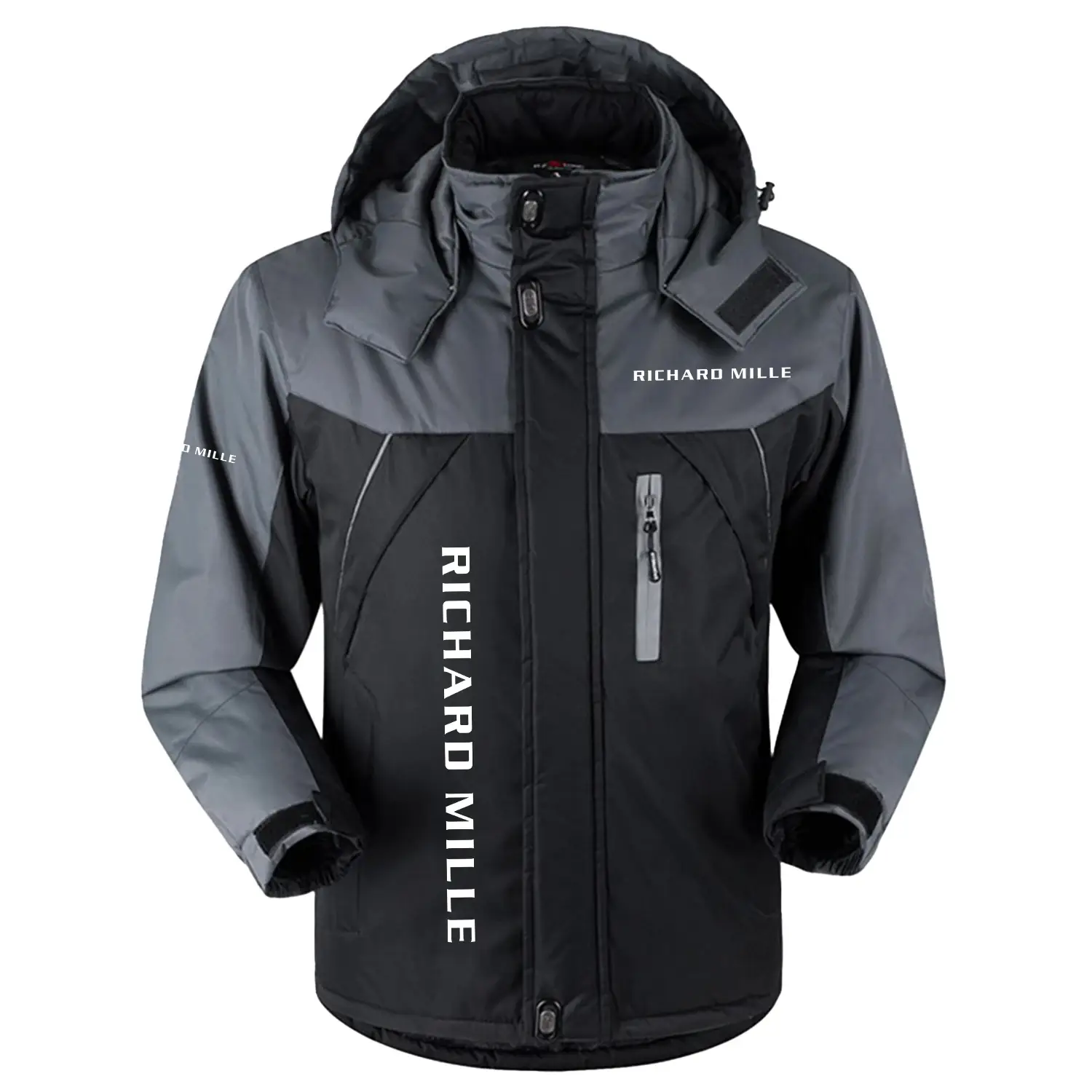 Richard Mille Exclusive Outdoor Charging Suit Plush Waterproof Windproof Jacket Detachable Hood OUWCPCS0805RMZ – Richard Mille Jacket