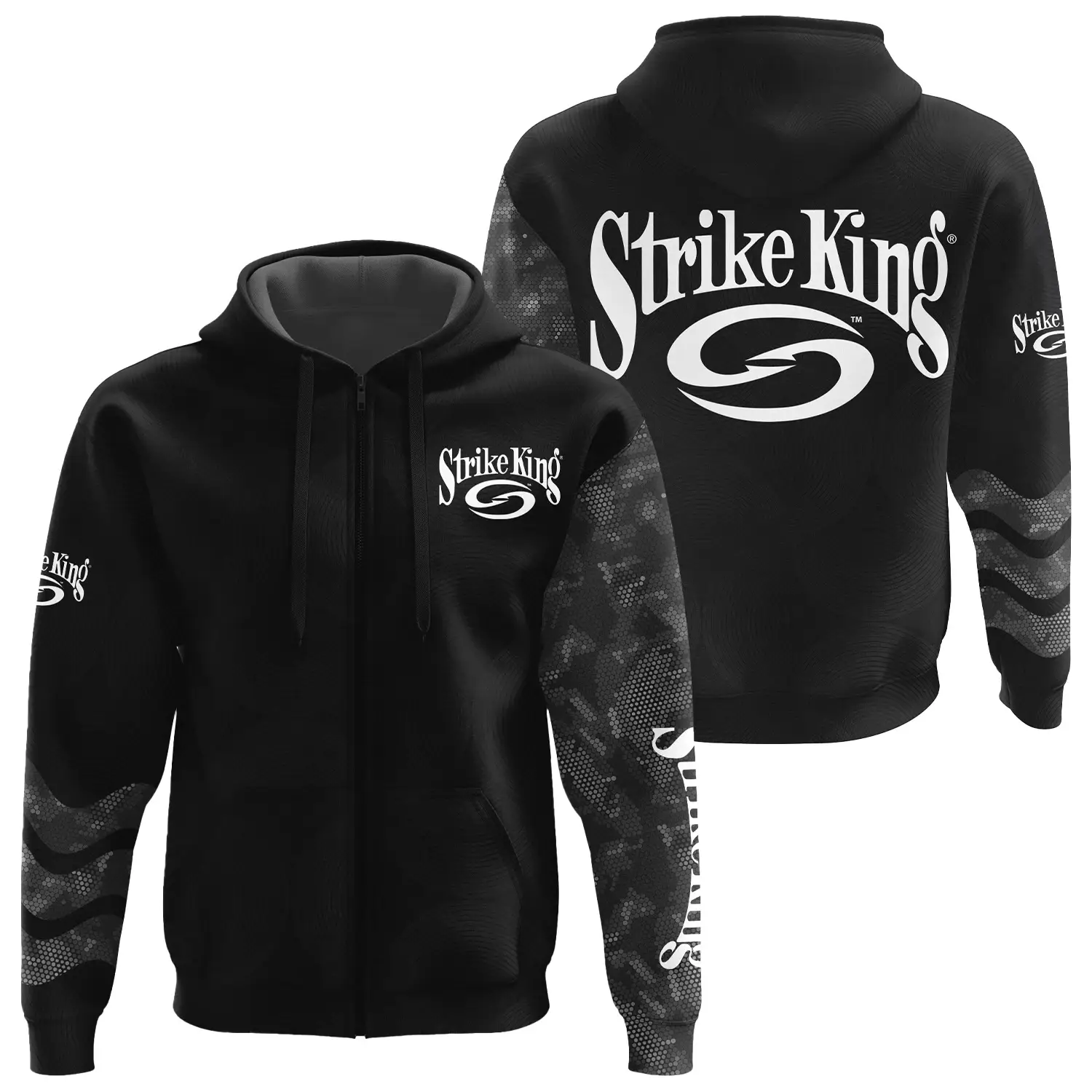 Strike King Exclusive Zipper Hoodie TTFSHDZ3D081911SKZ - Strike King Hoodie
