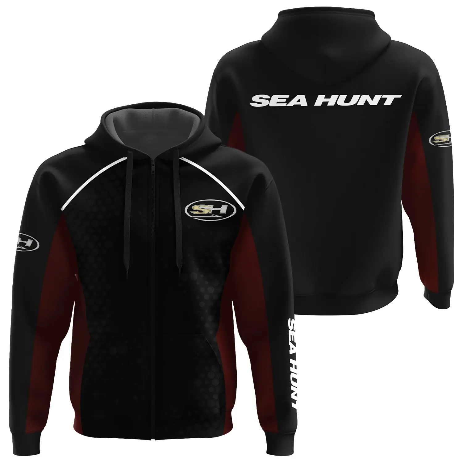 Sea Hunt Exclusive Zipper Hoodie TTFSHDZ3D081912SEZ - Sea Hunt Hoodie