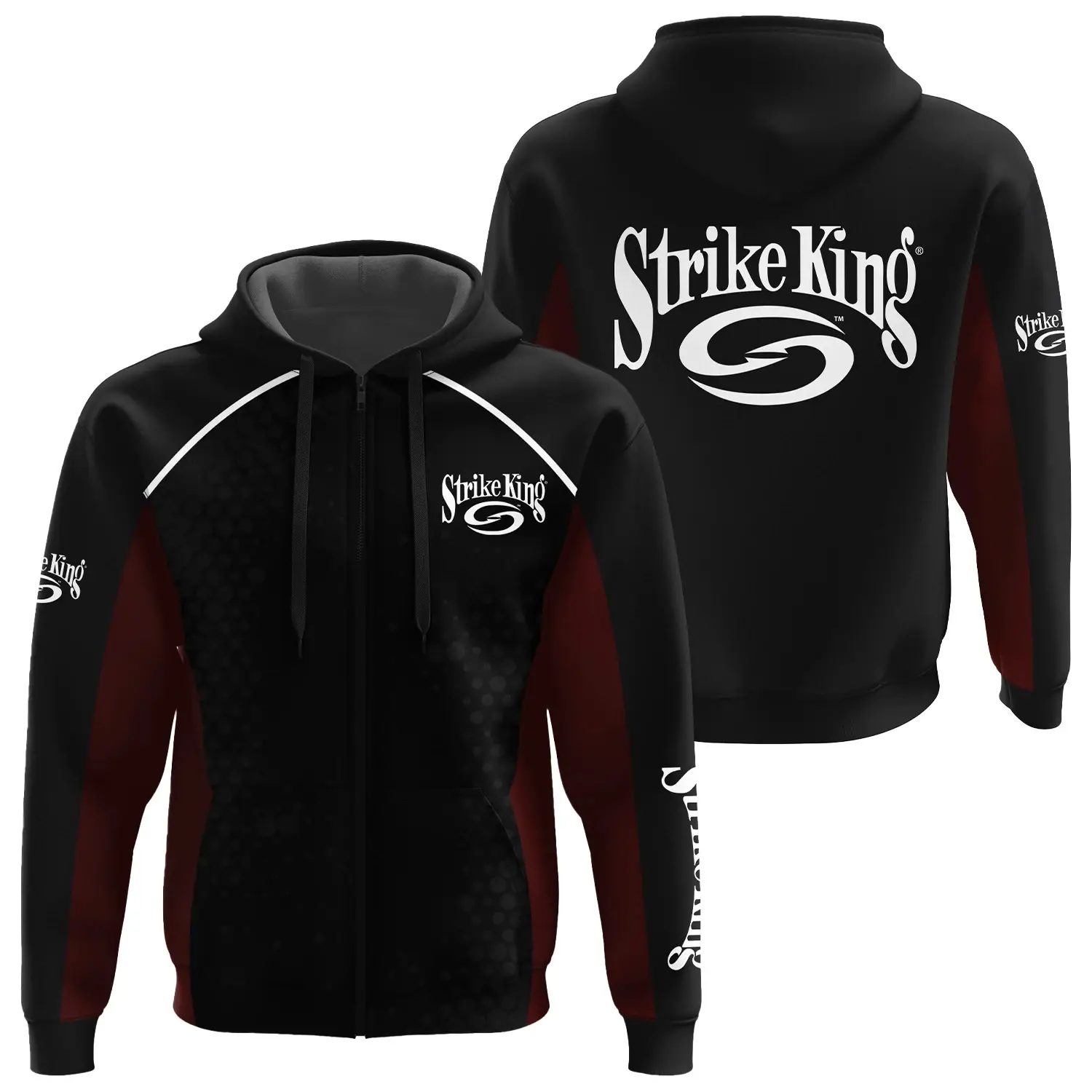Strike King Exclusive Zipper Hoodie TTFSHDZ3D081912SKZ - Strike King Hoodie
