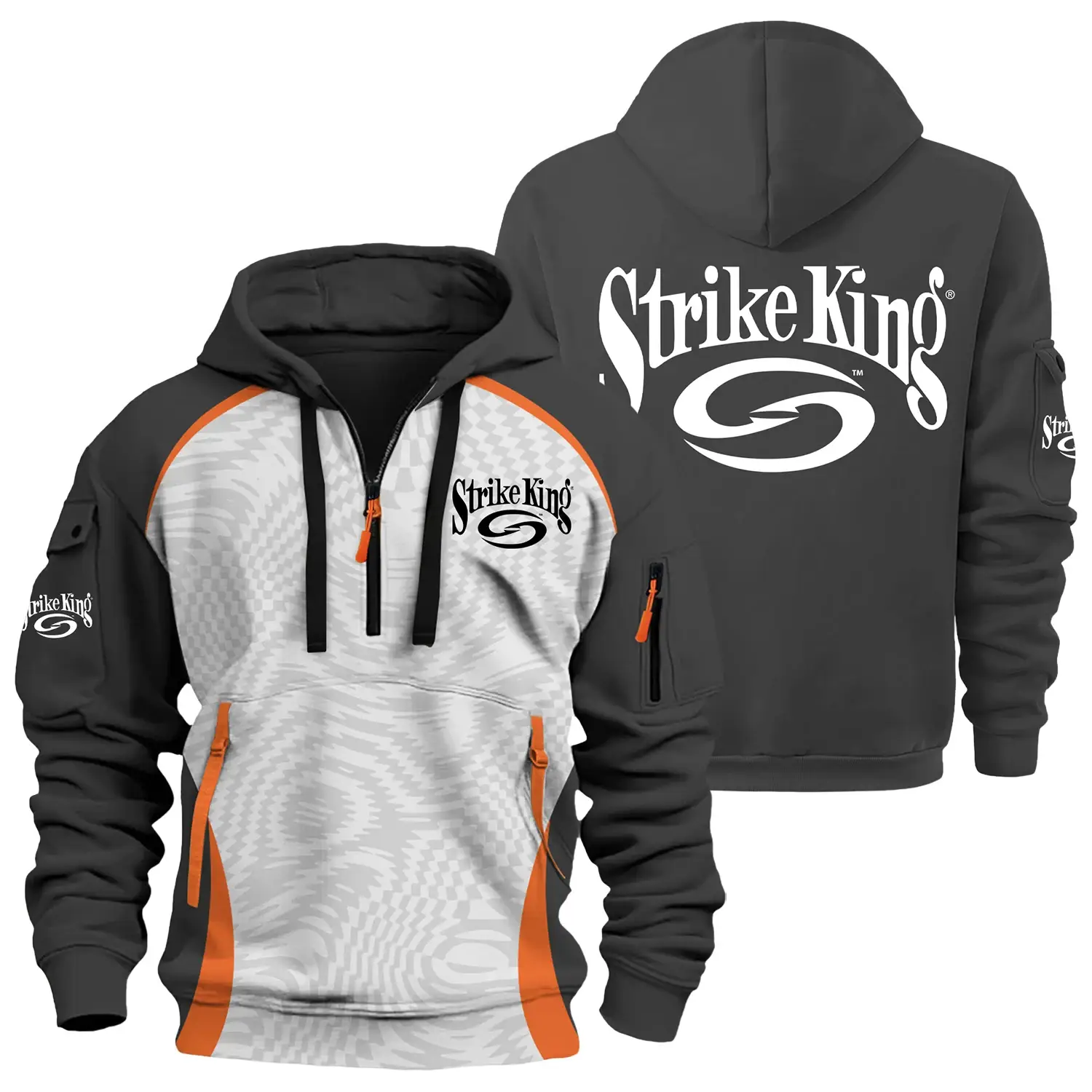 Strike King Exclusive Half Zipper Hoodie TTFSHHZ3D081909SKZ - Strike King Hoodie