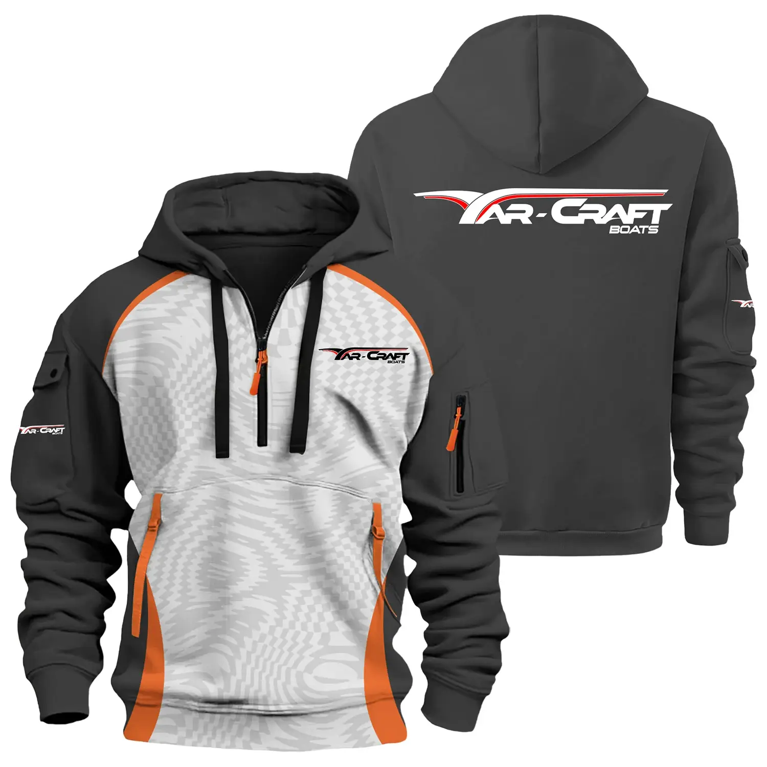 Yar-Craft Exclusive Half Zipper Hoodie TTFSHHZ3D081909YCZ - Yar-Craft Hoodie