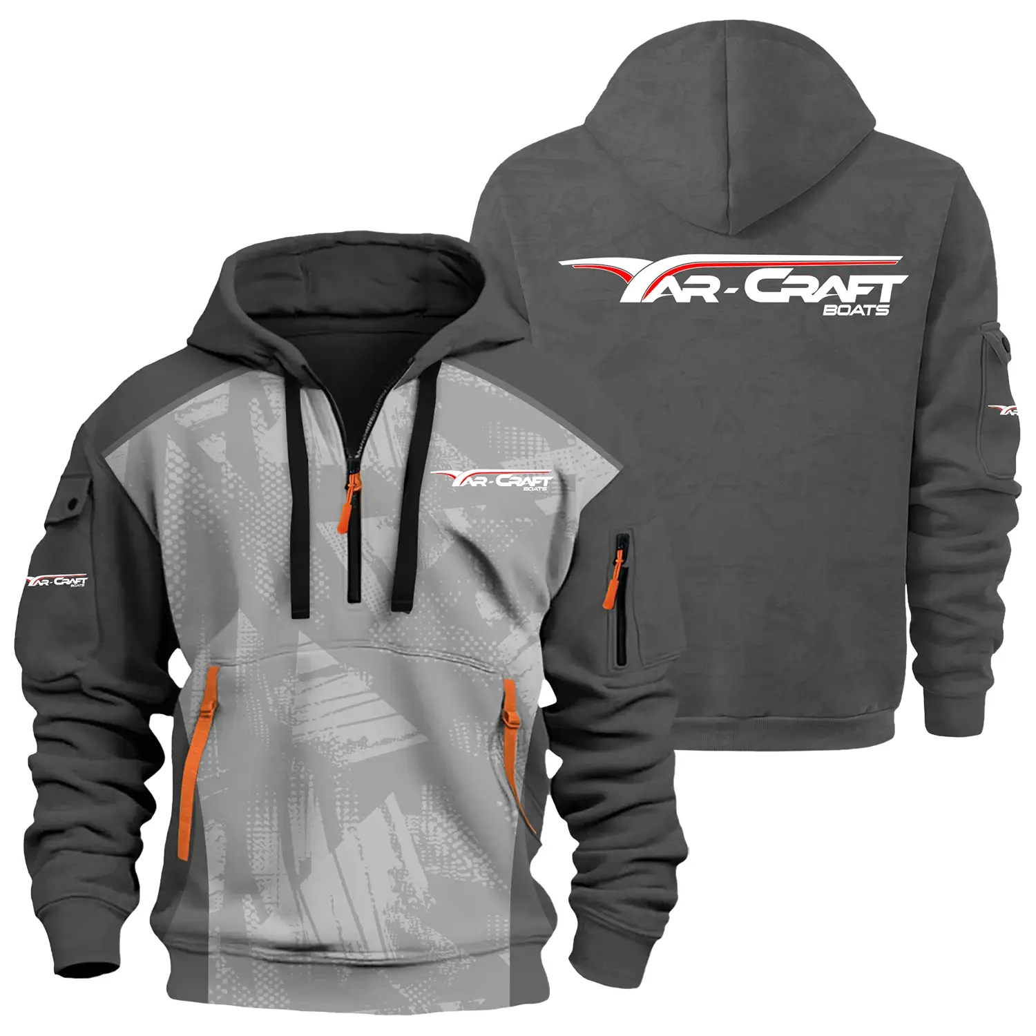 Yar-Craft Exclusive Half Zipper Hoodie TTFSHHZ3D081910YCZ - Yar-Craft Hoodie