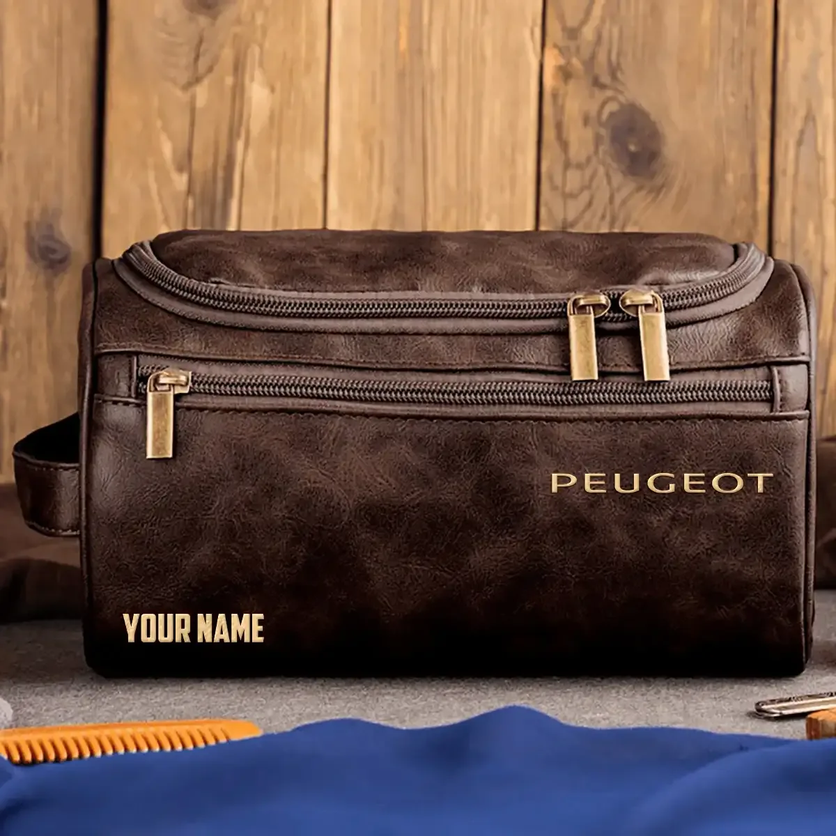 Peugeot Exclusive Leather Toiletry Bag OUFALB0819PGTZ – Peugeot Bag