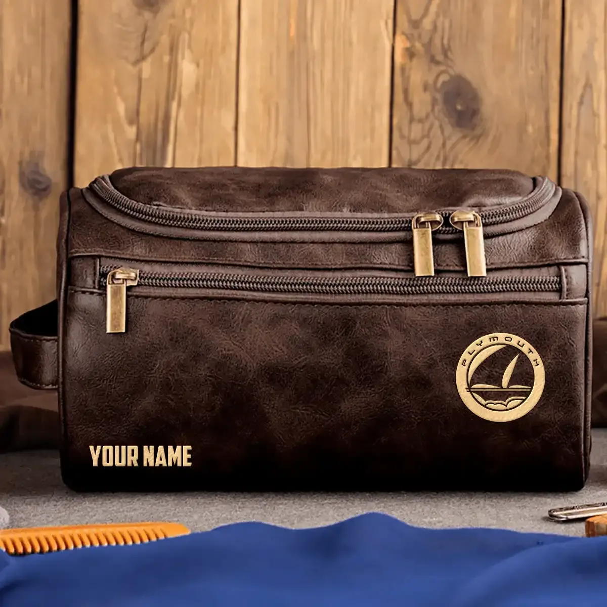 Plymouth Exclusive Leather Toiletry Bag OUFALB0819PYZ - Plymouth Bag