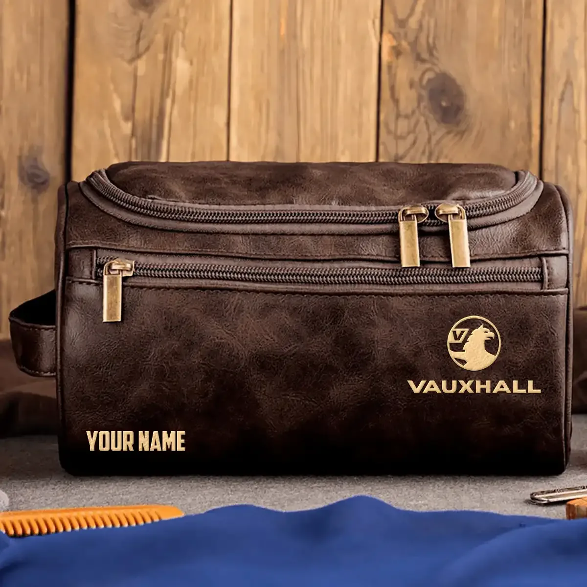 Vauxhall Exclusive Leather Toiletry Bag OUFALB0819VXZ - Vauxhall Bag