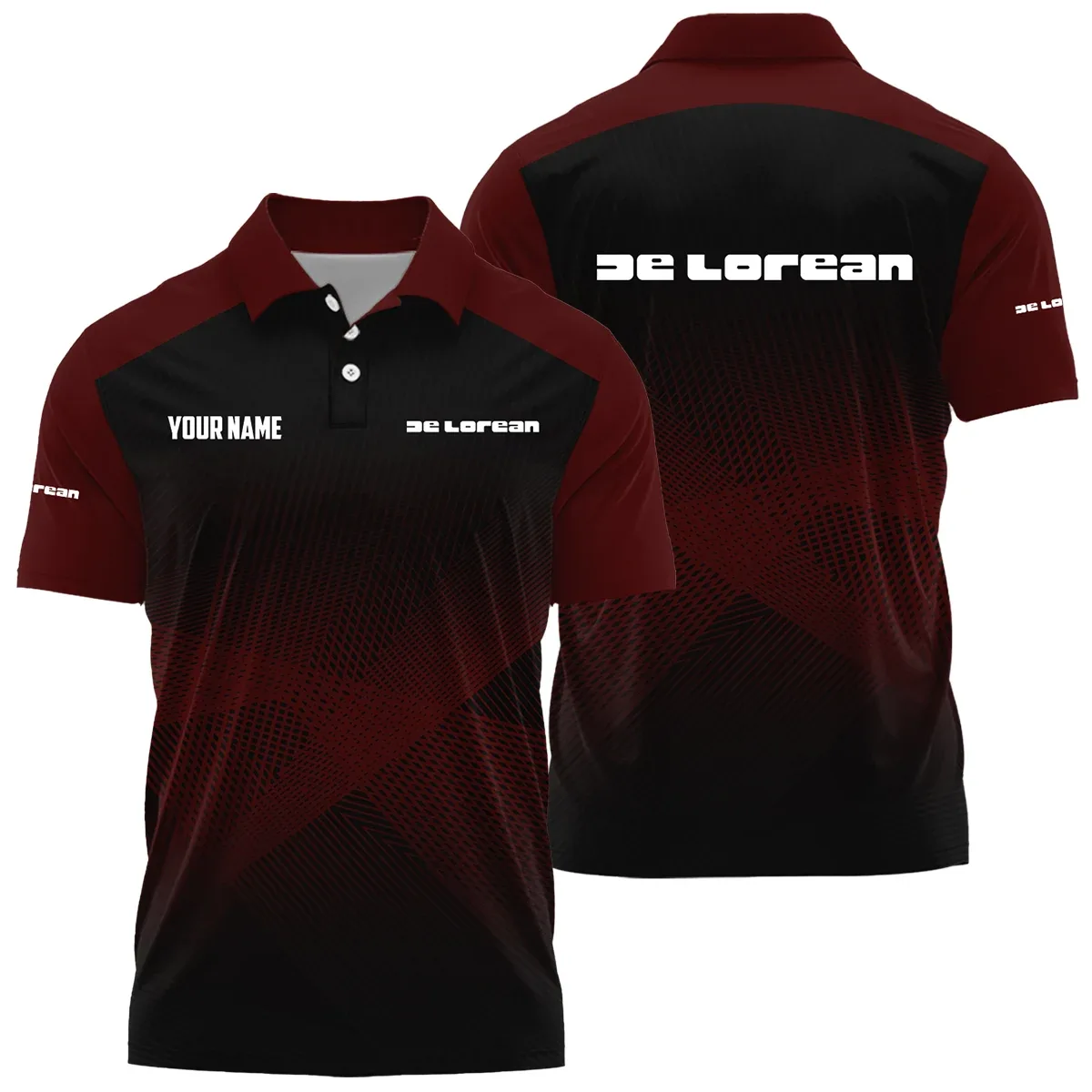 DeLorean Exclusive Polo Shirt OUFAPLTS081902DLZ - DeLorean Polo Shirt