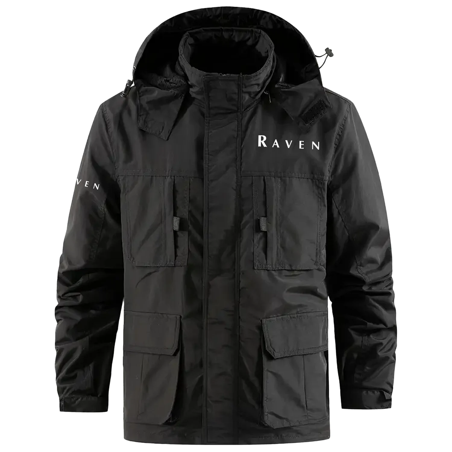 Raven Industries Exclusive Logo Multi Pocket Softshell Jacket Detachable Hood OUFASCLJ0819RIZ - Raven Industries Jacket