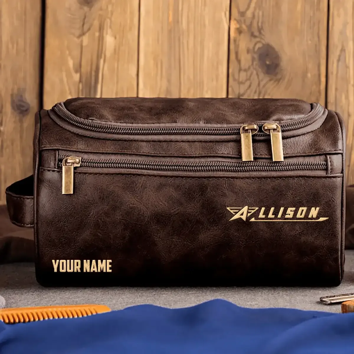 Allison Exclusive Leather Toiletry Bag TTFSLB0819ALZ - Allison Bag