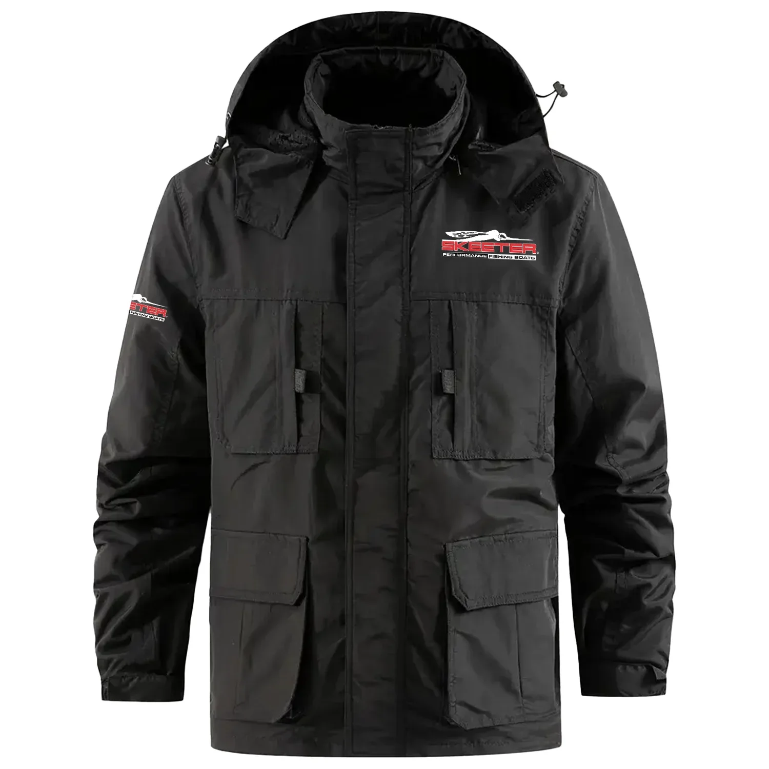 Skeeter Exclusive Logo Multi Pocket Softshell Jacket Detachable Hood TTFSSCLJ0819STZ - Skeeter Jacket