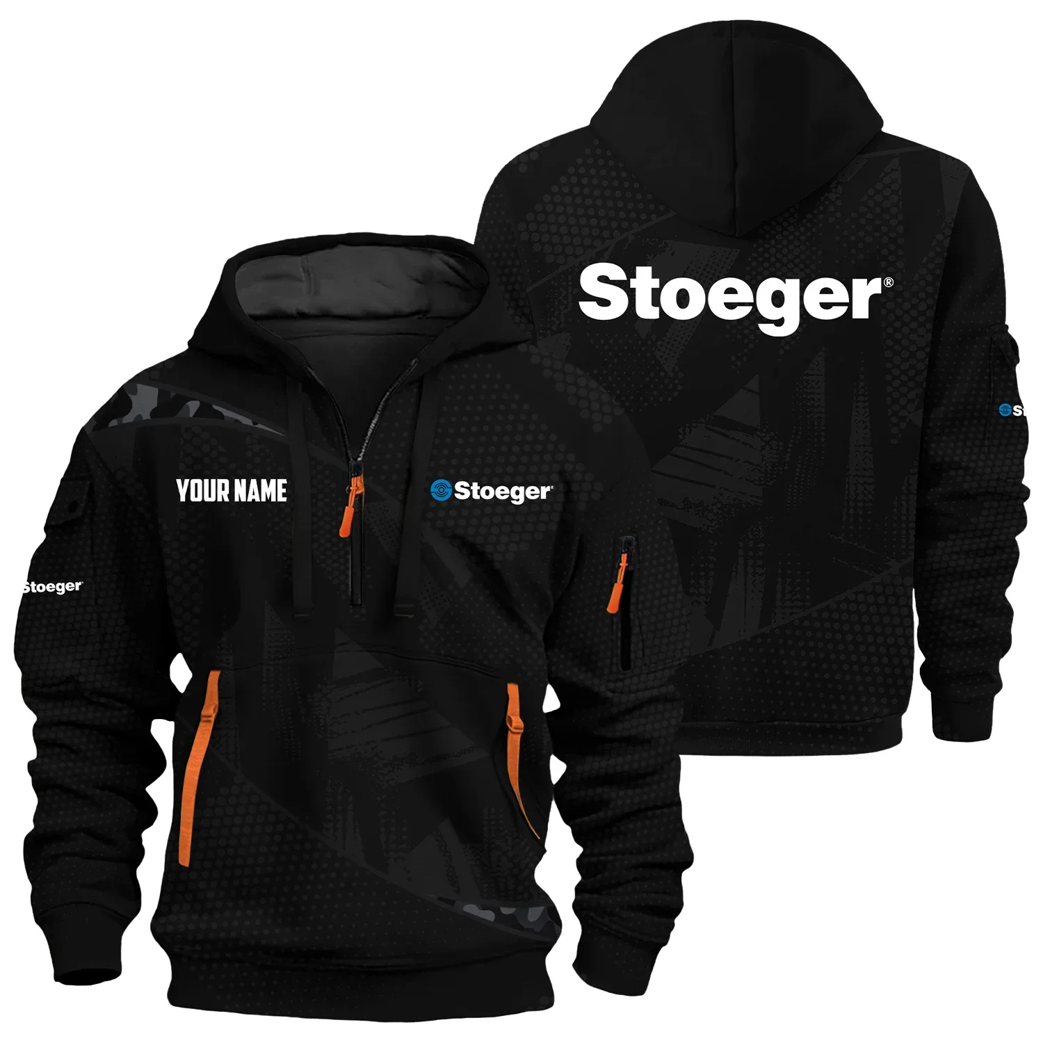 Stoeger Exclusive Logo Hoodie Half Zipper OUHU3DHHZ12SGZ - Stoeger Hoodie