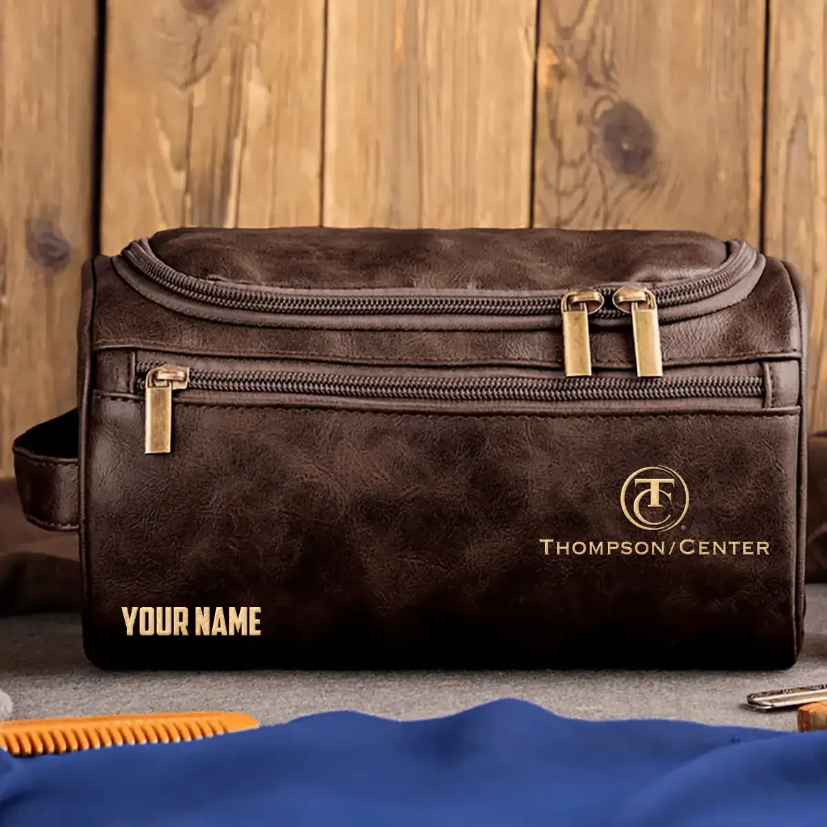 Thompson/Center Exclusive Leather Toiletry Bag OUHULB0815TCZ - Thompson/Center Bag