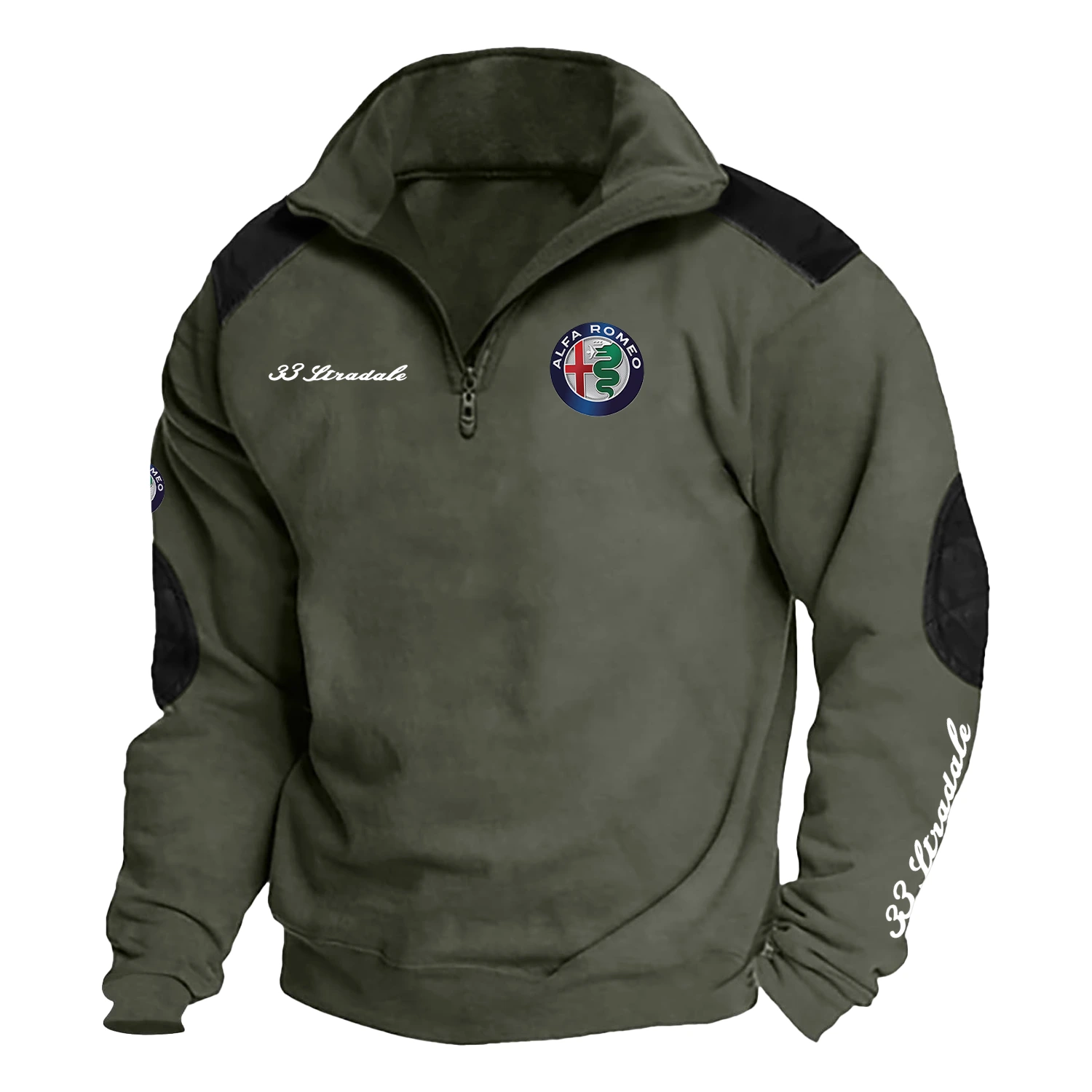 Alfa Romeo 33 Stradale Exclusive Tactical Quarter-Zip Sweatshirt HTSCSAFSTR - Alfa Romeo 33 Stradale Sweatshirt