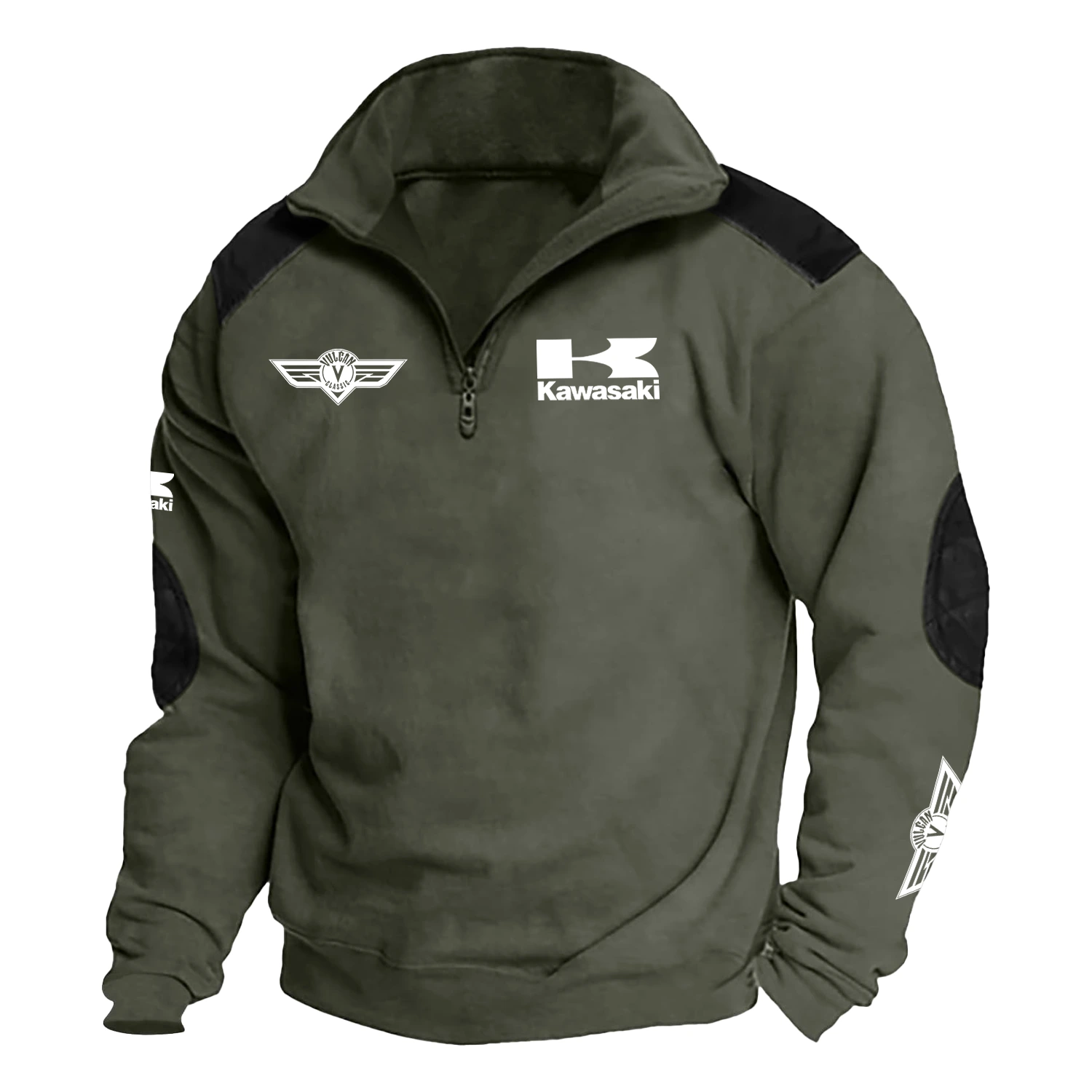 Kawasaki Vulcan   Exclusive Tactical Quarter-Zip Sweatshirt HTSCSKAVUI – Kawasaki Vulcan   Sweatshirt