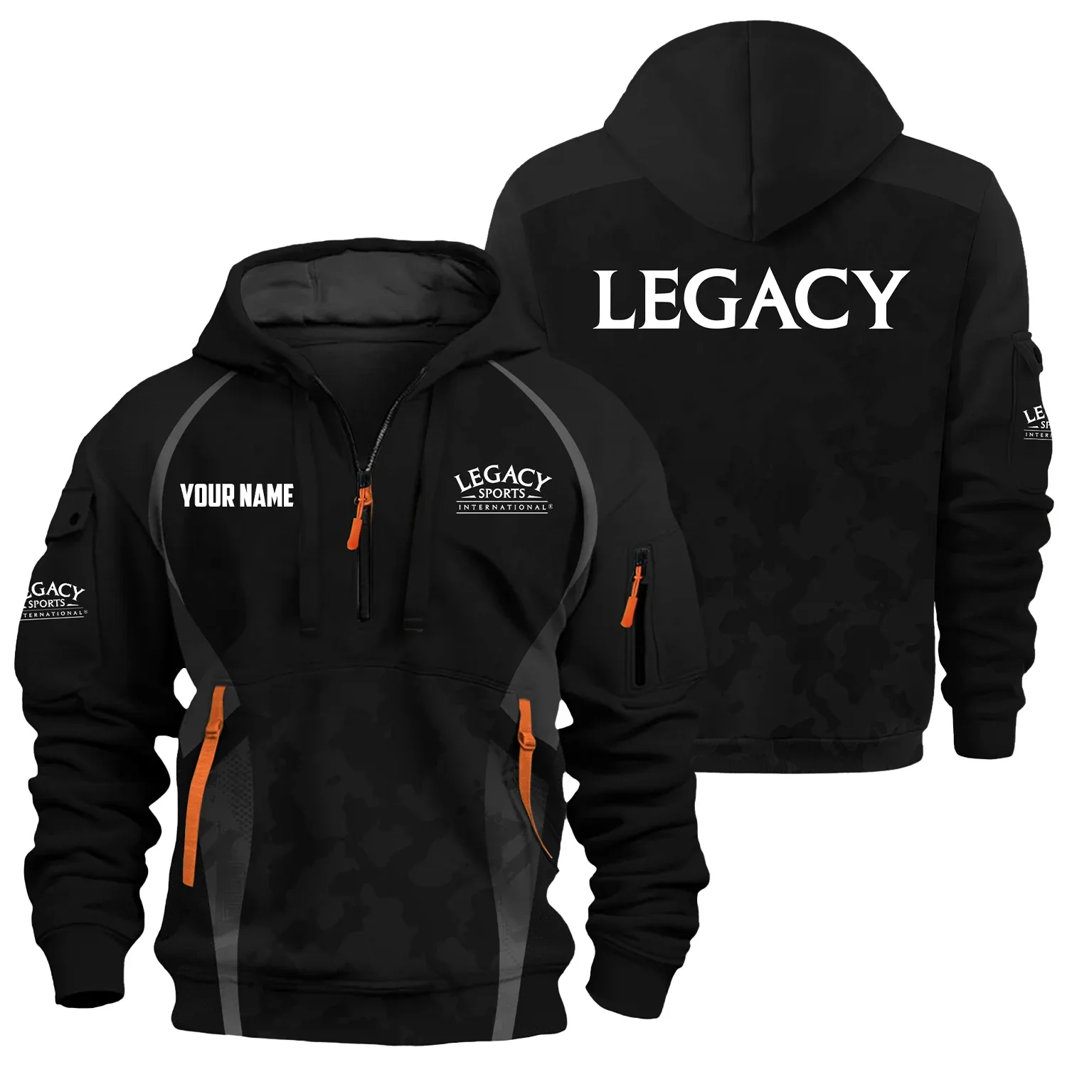 Legacy Sports International Exclusive Logo Hoodie Half Zipper OUHU3DHHZ13LSZ