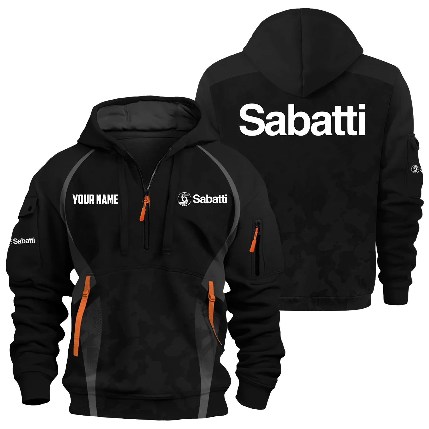 Sabatti Exclusive Logo Hoodie Half Zipper OUHU3DHHZ13SBZ