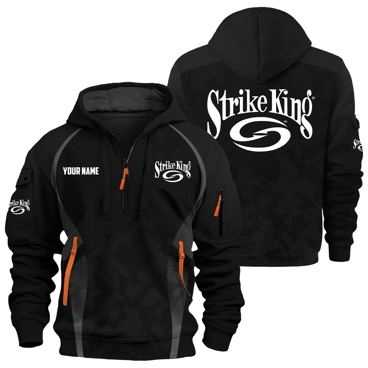 Strike King Exclusive Logo Hoodie Half Zipper TTFSHHZ3D081913SKZ