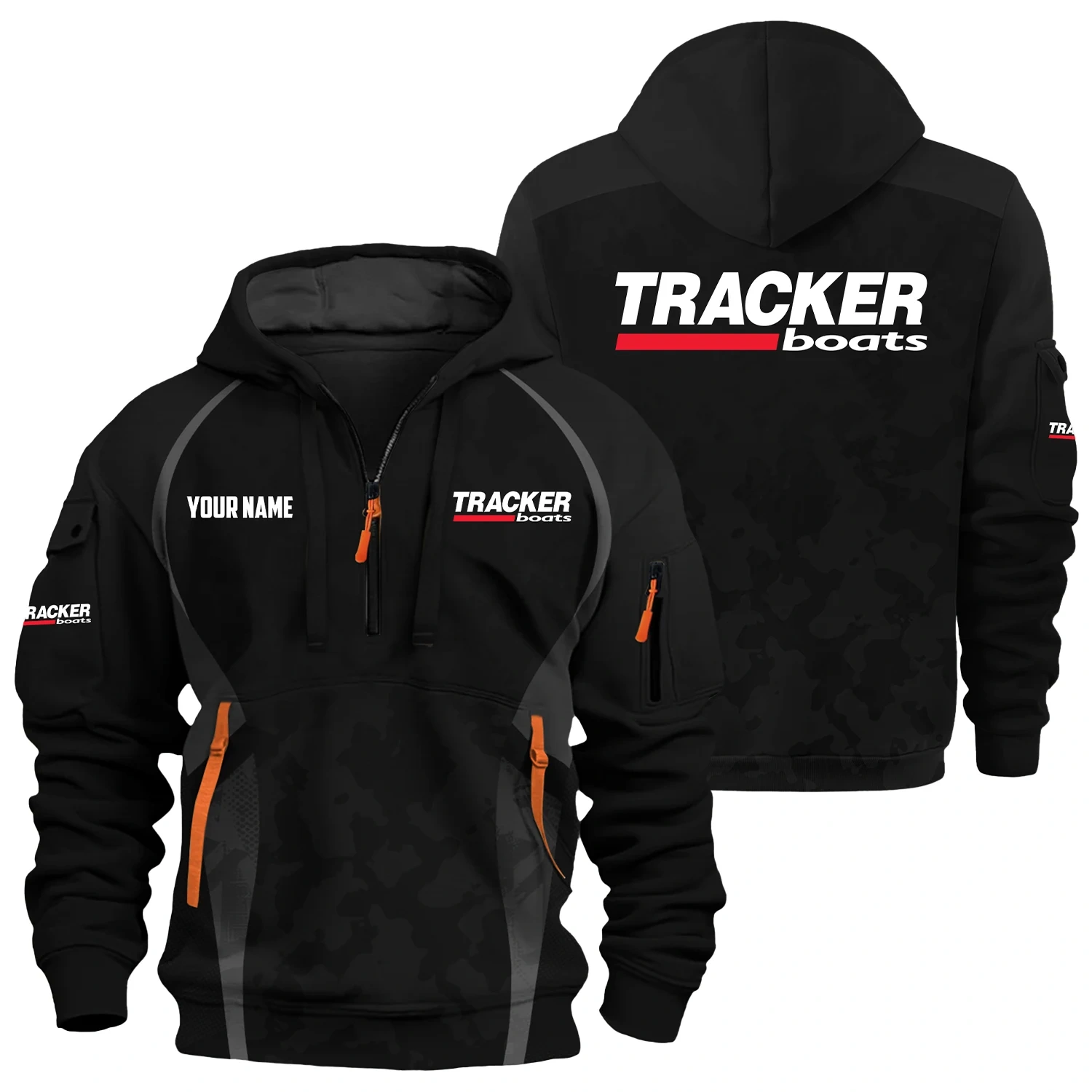 Tracker Exclusive Logo Hoodie Half Zipper TTFSHHZ3D081913TRZ