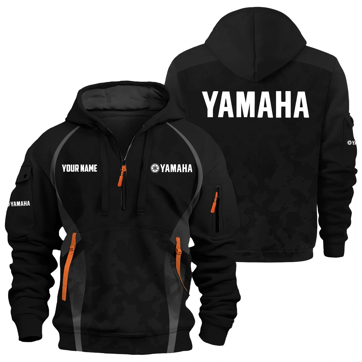 Yamaha Exclusive Logo Hoodie Half Zipper TTFSHHZ3D081913YZ